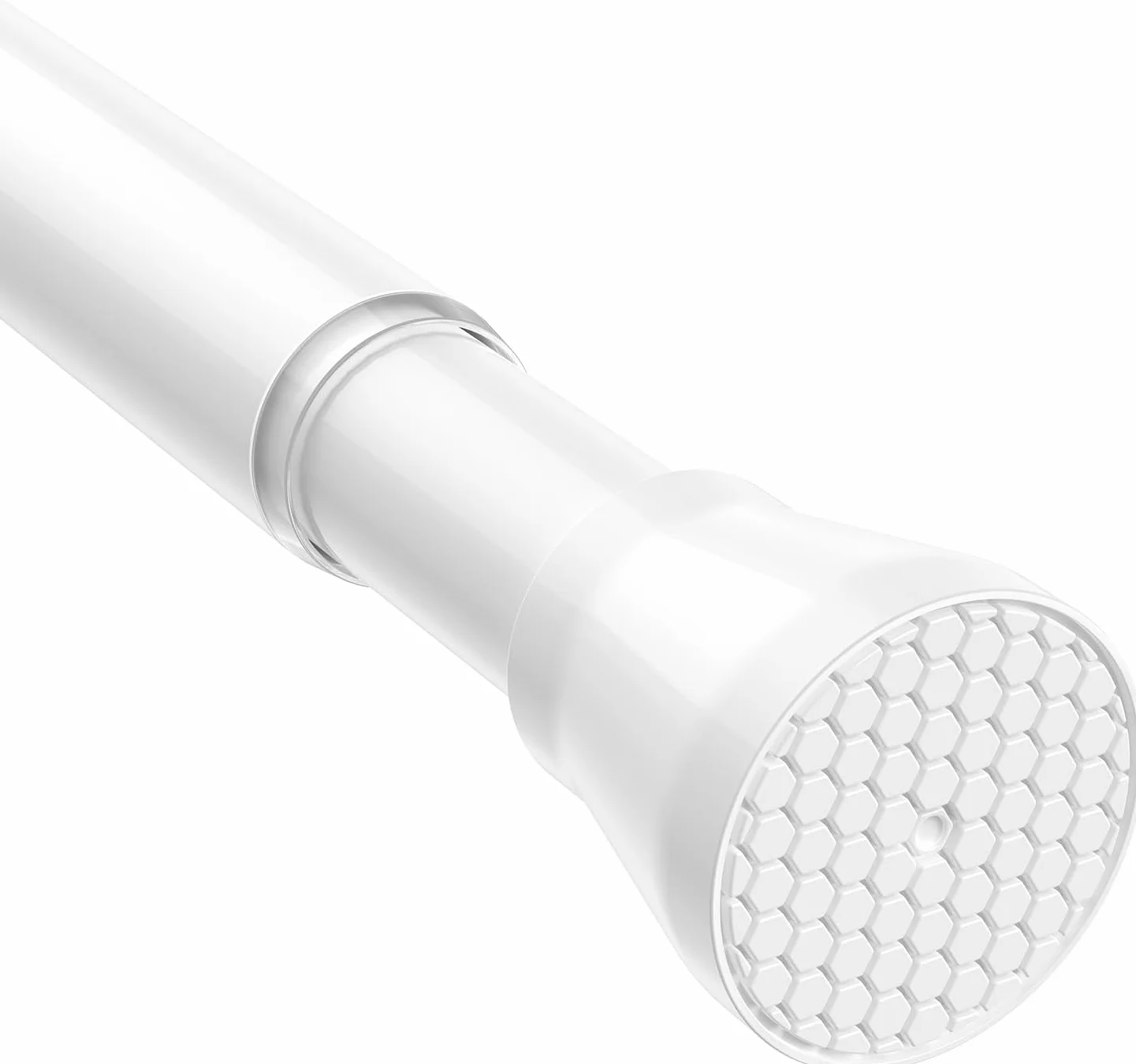 Tringle rideau sans perçage extensible 115-195 cm blanc diamètre 22 mm fenêtre penderie