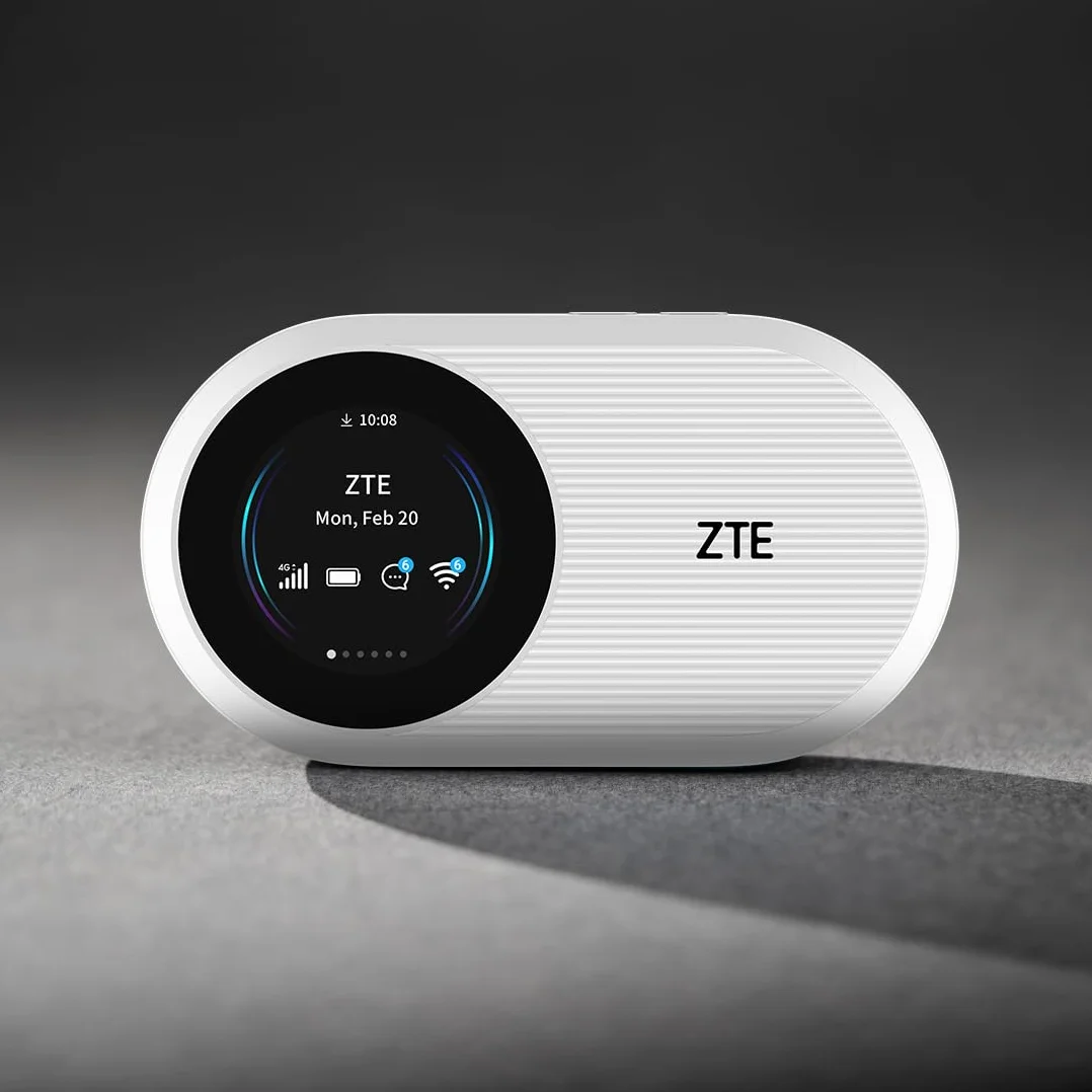 ZTE U10S Pro Wi-Fi 6 GHz Wi-Fi 4 router, 4G + LTE, 32 urządzenia, akumulator 10 godzin, globalny, 2,4 GHz, 5 GHz, biały