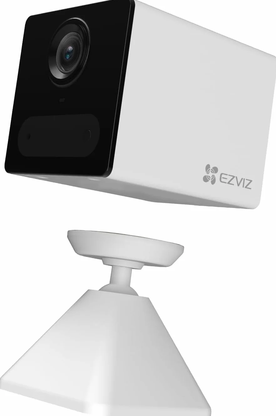 EZVIZ CB2 1080P Bezprzewodowa wewnętrzna kamera nadzorująca WiFi na baterii 2000 mAh, kamera dziecięca WiFi 2,4 GHz, wykrywanie osoby, 5 m noktowizor, dwukierunkowy dźwięk, typ C, uchwyt magnetyczny