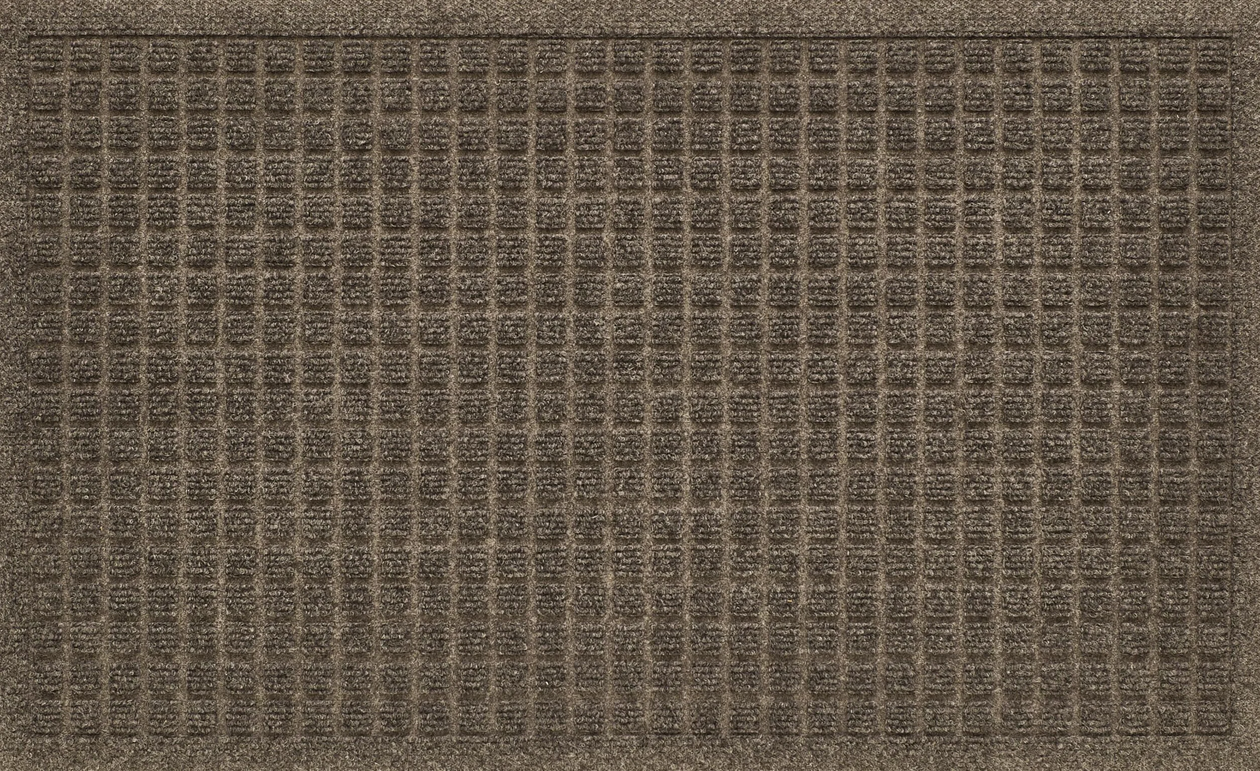 andiamo Paillasson Kenora Antidérapant Lavable Design nid d'abeille Tapis de Porte 46 x 76 cm Marron