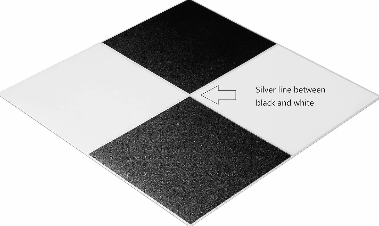 Livelynine 12 Carrelage Stickers Cuisine Mural 30x30 Autocollant Salle de Bain Noir et Blanc PVC Adhesive Sol