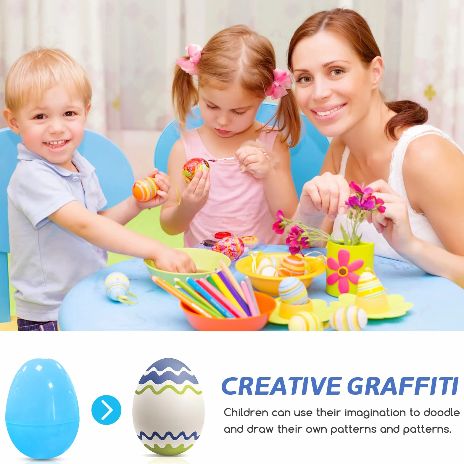 Oeufs de Pâques 28pcs Colorés à Remplir Surprise Chasses Panier Remplisseurs Cadeau
