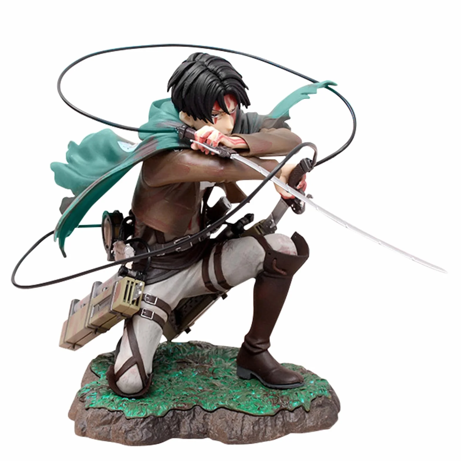 Statue Levi Ackerman, Ornement Anime PVC, Décoration Bureau Fan