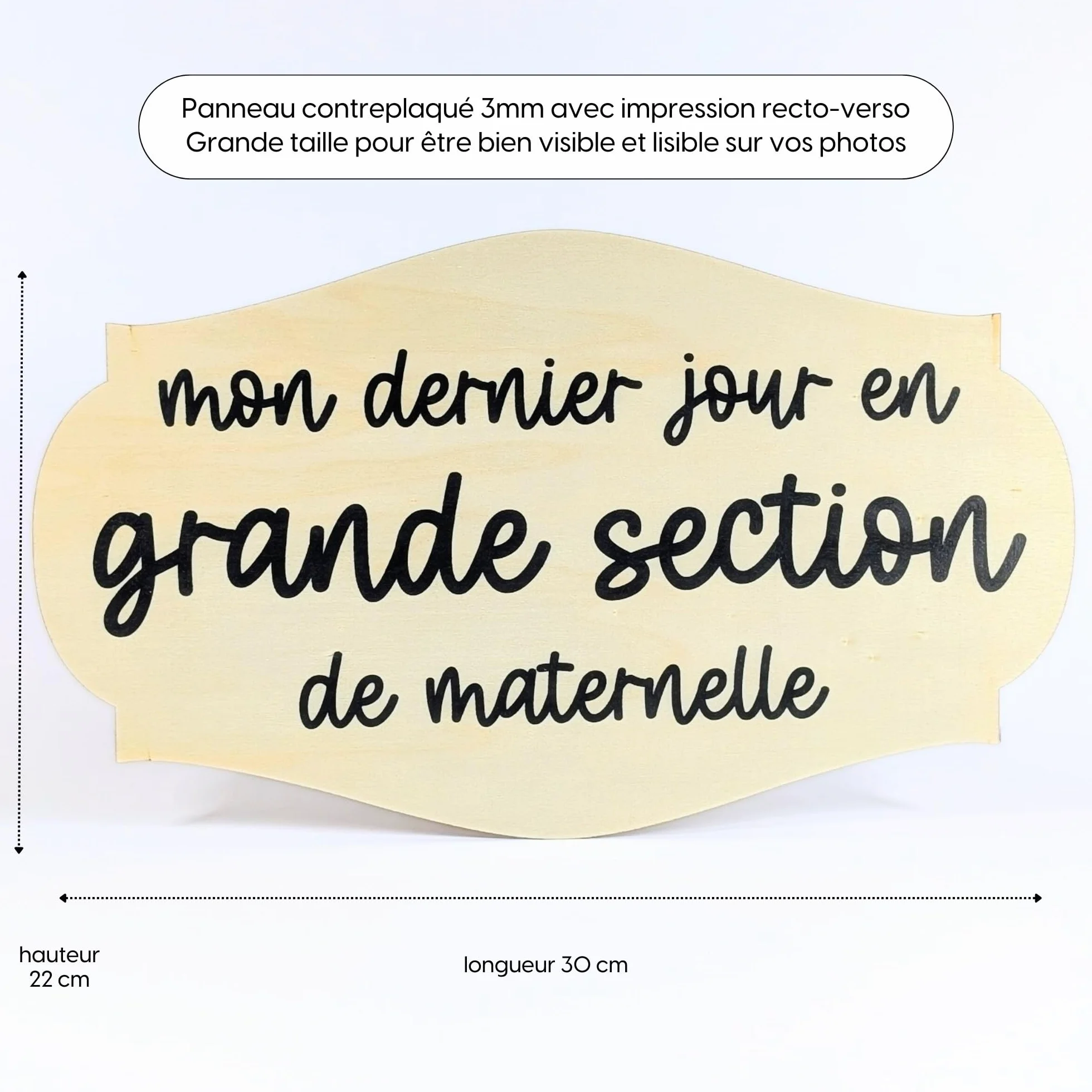 Pancarte 1er dernier jour d'école - Accessoire photo rentrée scolaire - Carte étape école