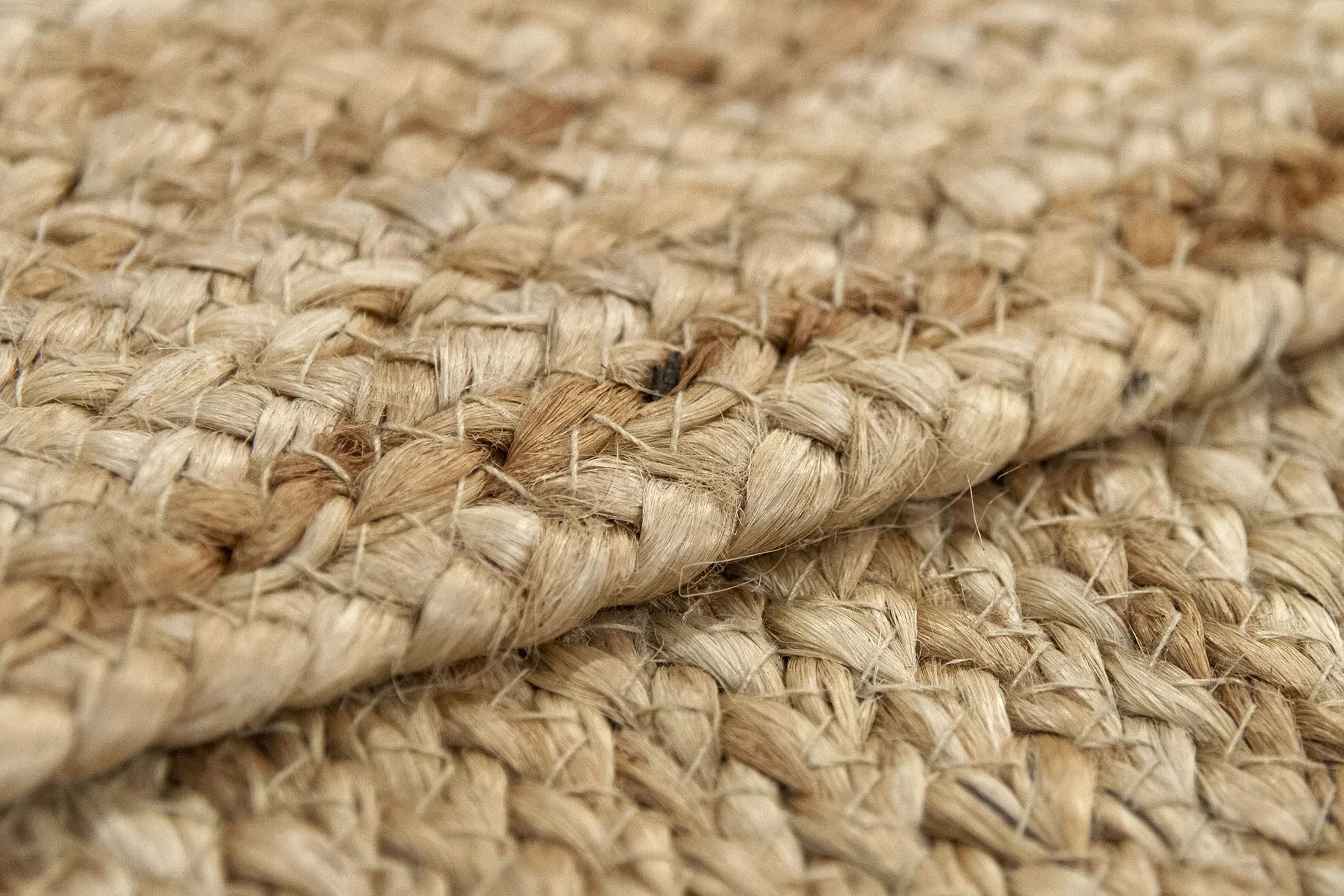 Tapis Naturel Alhambra Tressé à la Main 200x300cm pour Salon Salle à Manger Chambre