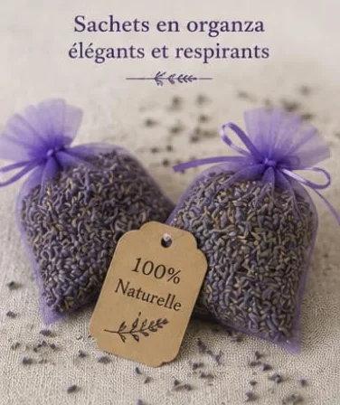 Sachets parfumés Lavande Provence 120g Naturels Armoire Linge