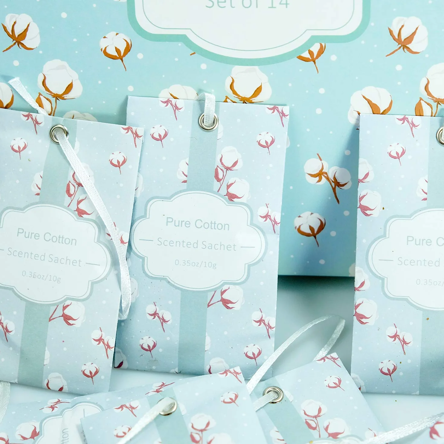 SCENTORINI Sachets Parfumés Frais Coton 14 sachets