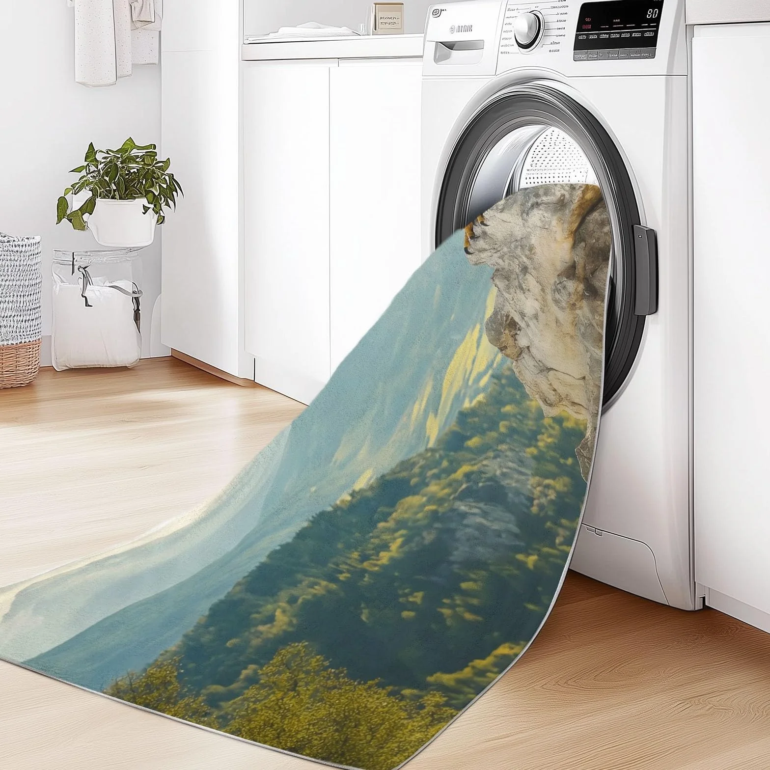 Tapis Salon Aigles d'oiseaux Naturels Motif Tapis de Chambre Doux Et Confortable Facile d'entretien Brun Poils Courts Antidérapant Tapis de Sol Lavable 80 x 150 cm