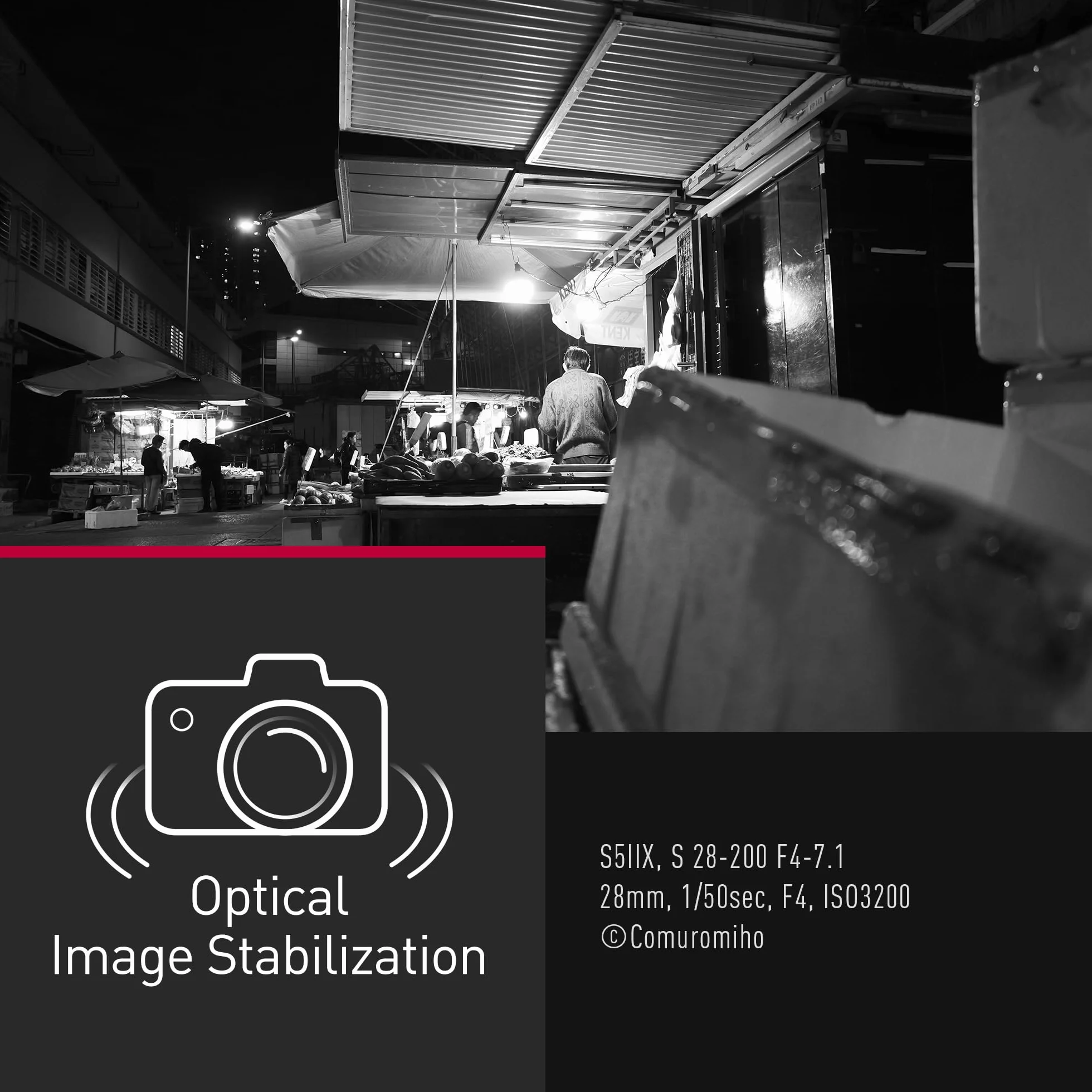 Panasonic Lumix S-R28200E 28-200mm F4.0-7.1 Obiektyw Makro, Obiektyw Pełnoklatkowy, Szeroki i Długi Obiektyw Zmiennoogniskowy, Dual IS 2, Odporny na Kurz, Zachlapanie i Mróz, do Filmów 4K, Czarny