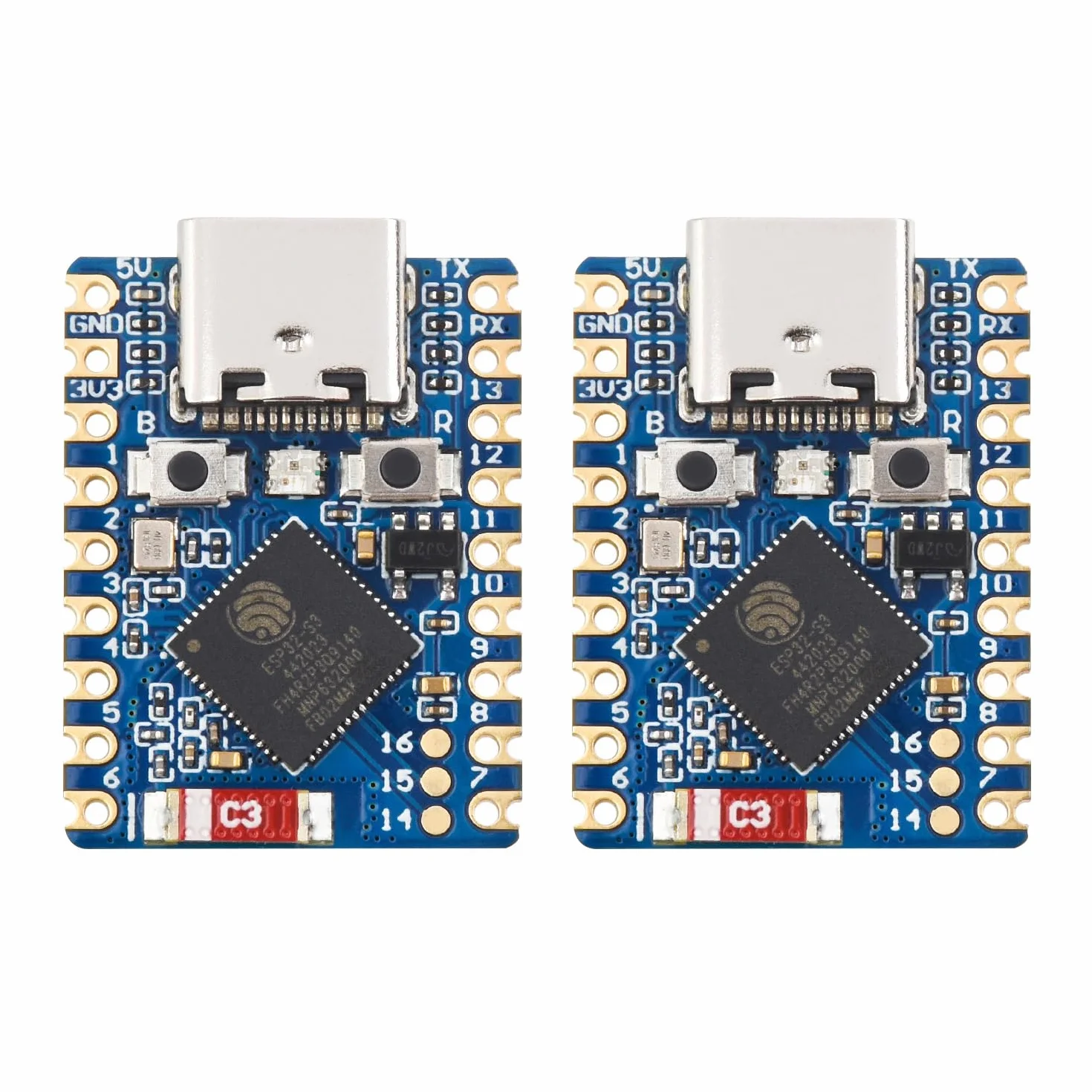 Waveshare ESP32-S3 Mini Development Board 2pcs Dual-Core 240MHz 2.4GHz Wi-Fi