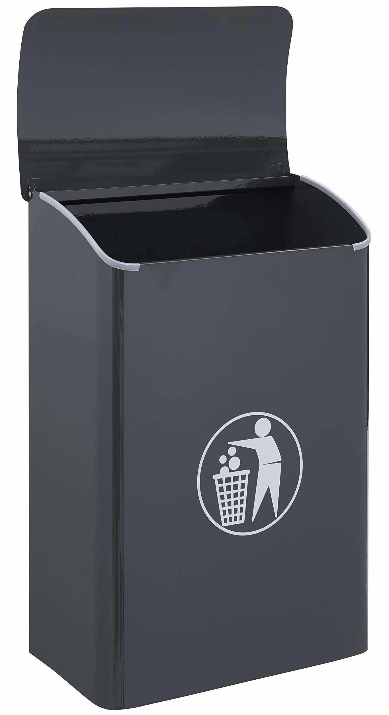 ARREGUI E6115 Poubelle Murale recyclage acier 30 L Gris