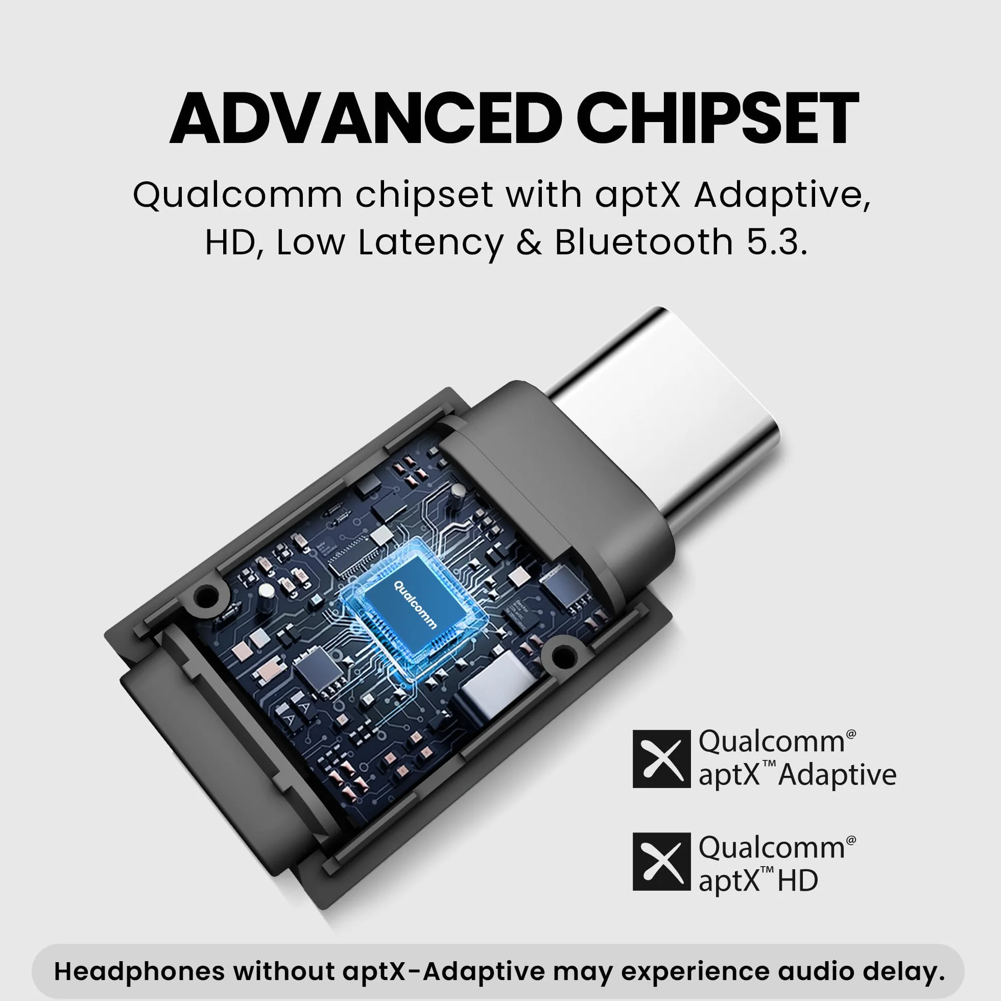 Avantree C81-Gaming – adapter audio USB-C Bluetooth 5.3 do PS5, chip Qualcomm, aptX Adaptive i HD, wysokiej jakości dźwięk, działa z AirPods, słuchawkami Bose i innymi