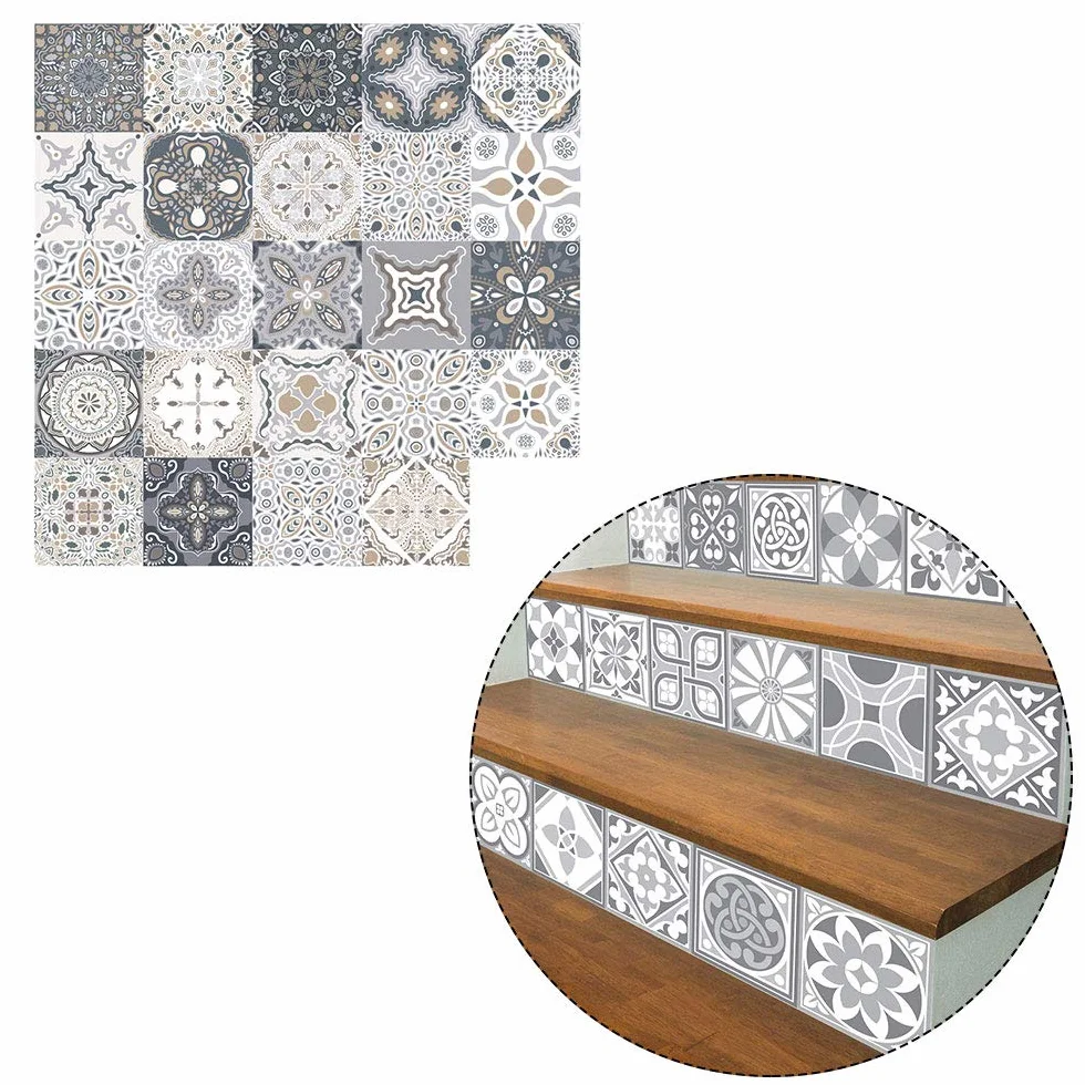 Stickers Carreaux Muraux Autocollant 24pcs 10x10cm Cuisine Salle De Bains Décor