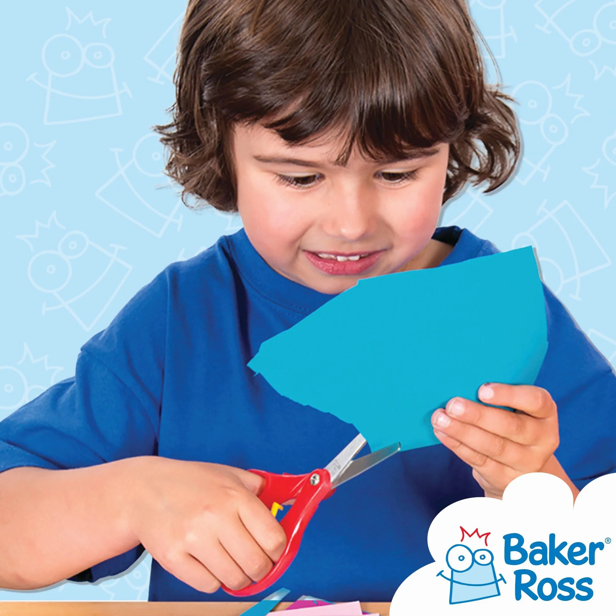 Baker Ross Ciseaux À Ressort Enfants Lot de 3 Paires