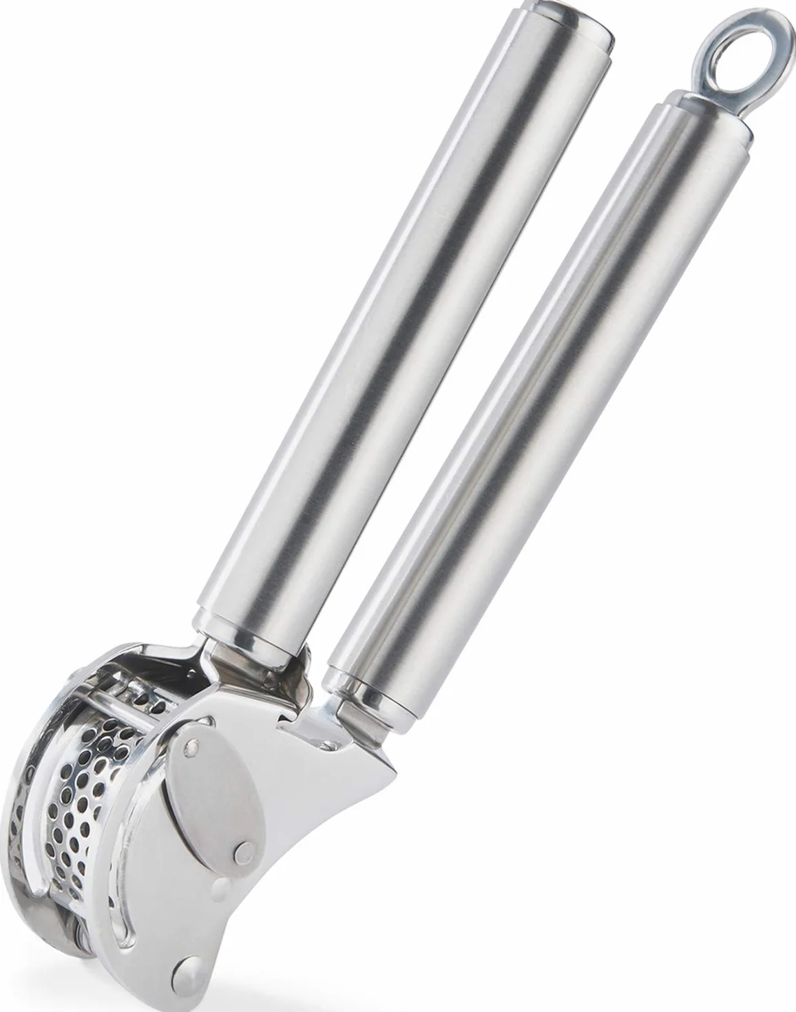 RÖSLE Presse-ail avec Racloir Acier Inoxydable 18/10 Argenté Passe au Lave-Vaisselle