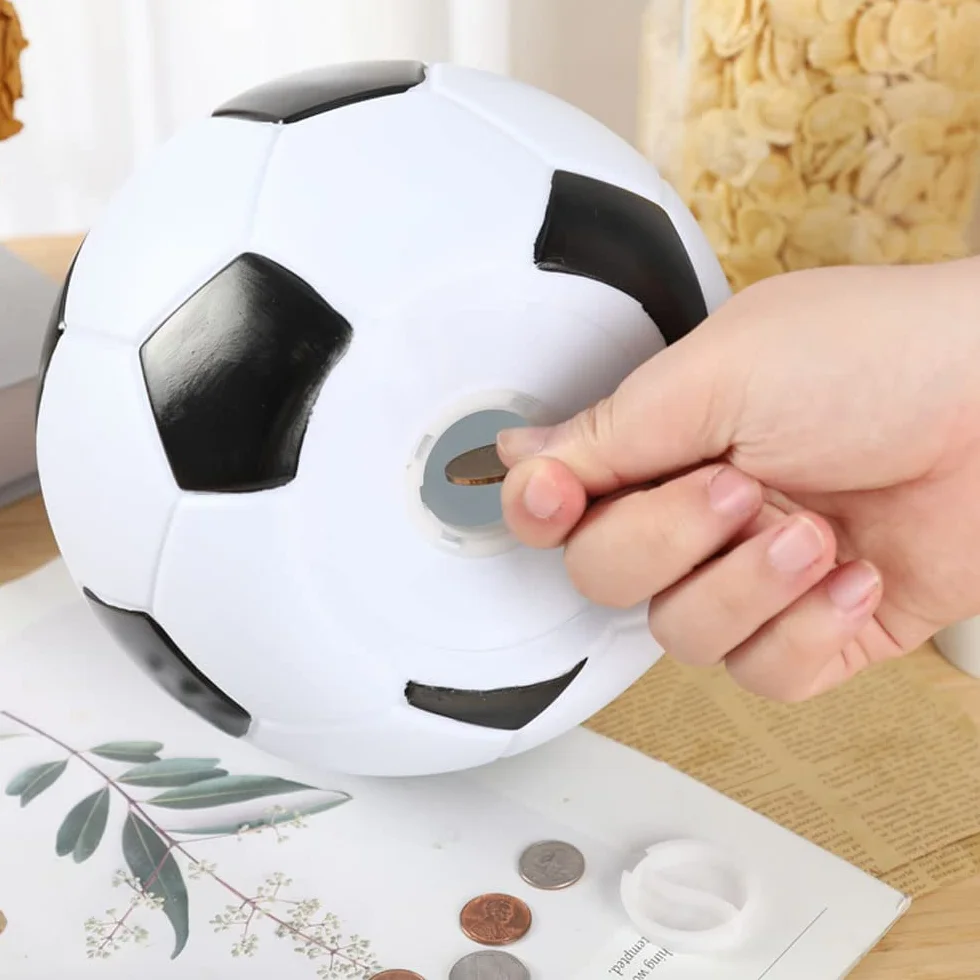 Tirelire Football Incassable pour Enfants - Cadeau Anniversaire Noël Garçons et Filles