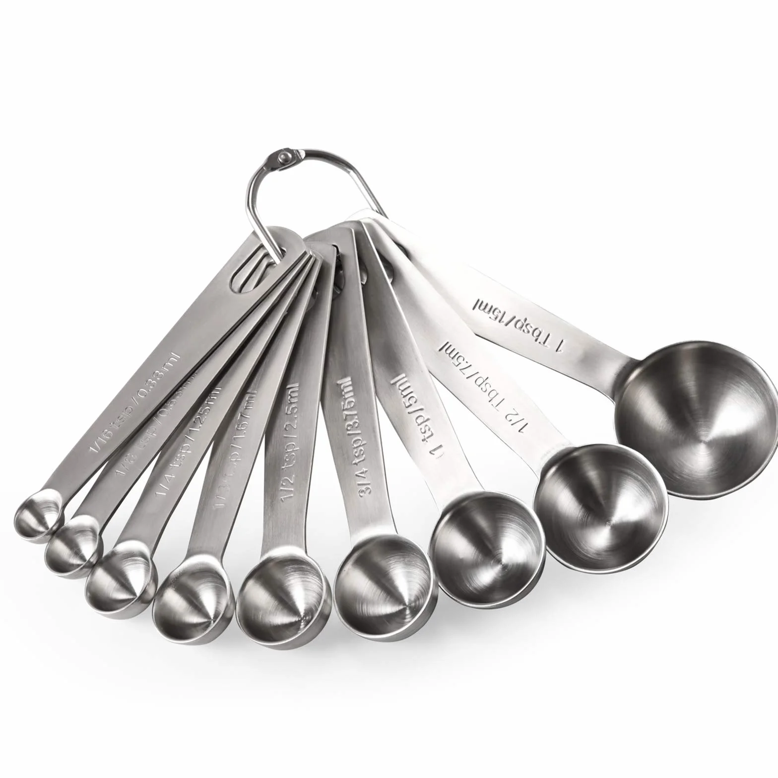 U-Taste Cuillères à Mesurer 9 Pièces Acier Inoxydable 18/8