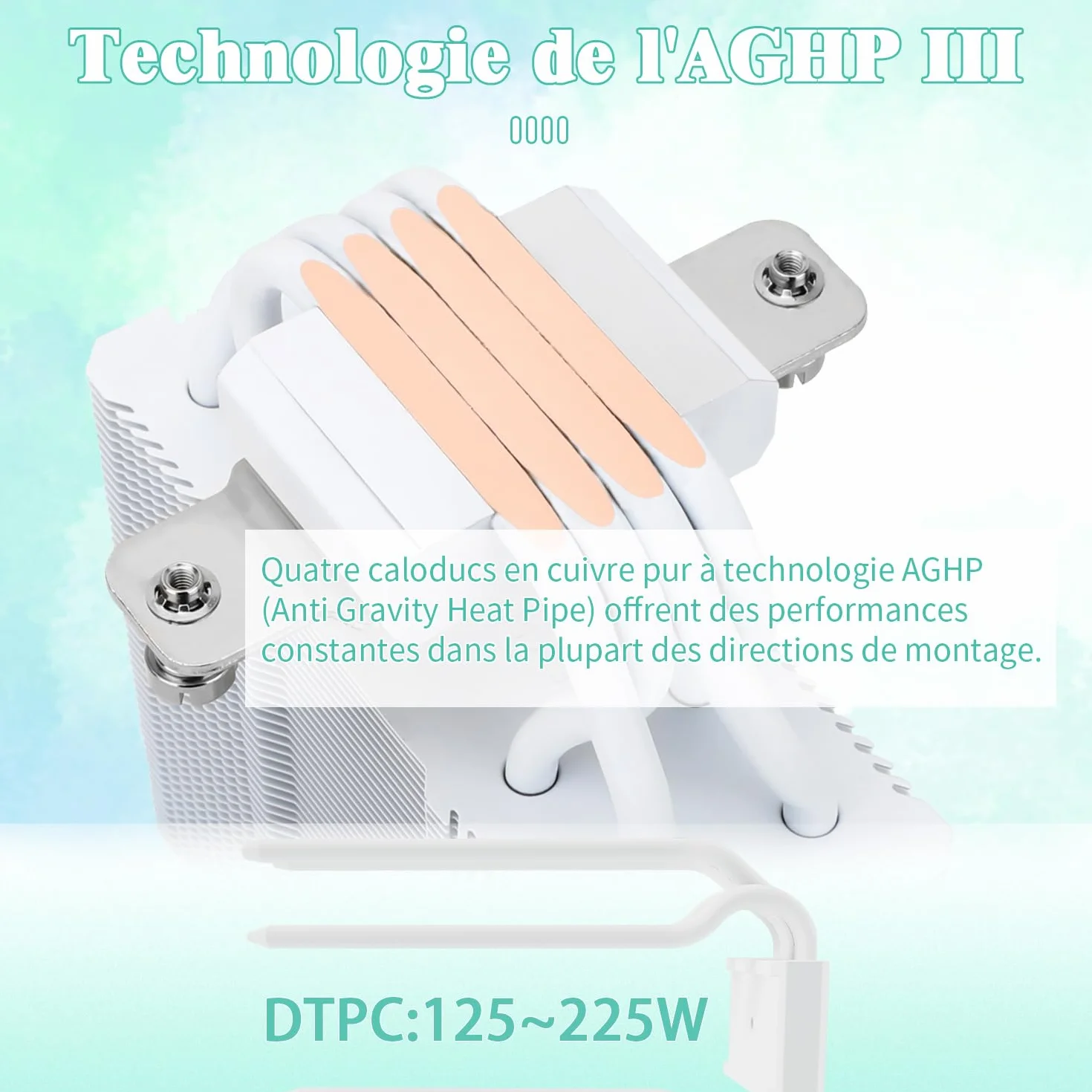 TR AssassinX120 SE WHITE ARGB chłodnica powietrza CPU, 4 rury grzewcze, TL-C12CW-S PWM Quiet Fan CPU Cooler z łożyskiem S-FDB, do AMD AM4 AM5 / Intel 1700/1150/1151/1200, chłodzenie PC