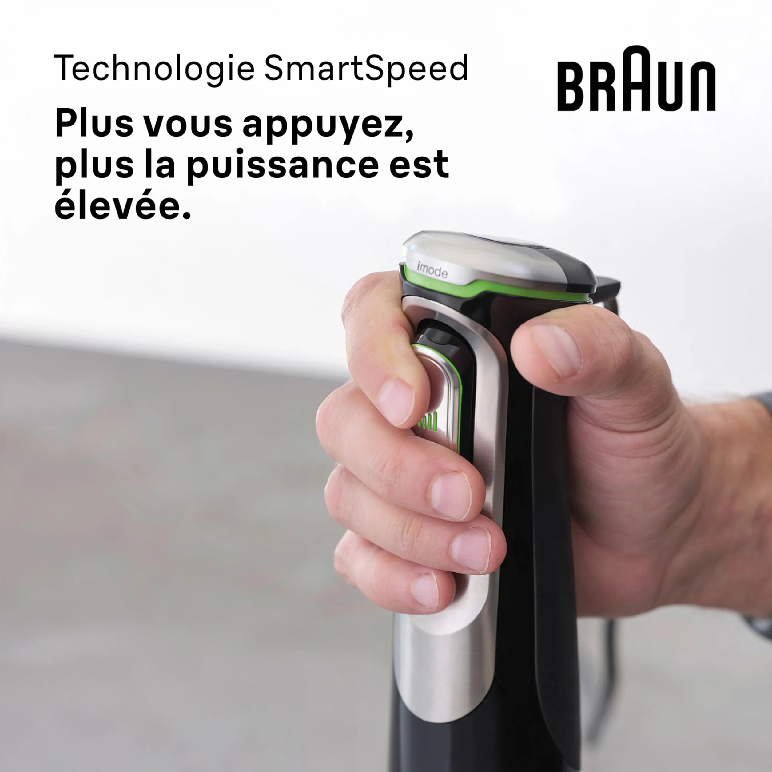 Braun MultiQuick 9 - Mixeur Plongeant, Anti Splash, Sélection Précise de la Vitesse, Active PowerDrive pour des Résultats Onctueux, Blender, Mini-hachoir, Verre Doseur 600mL, 1200W, Noir (MQ9147X)