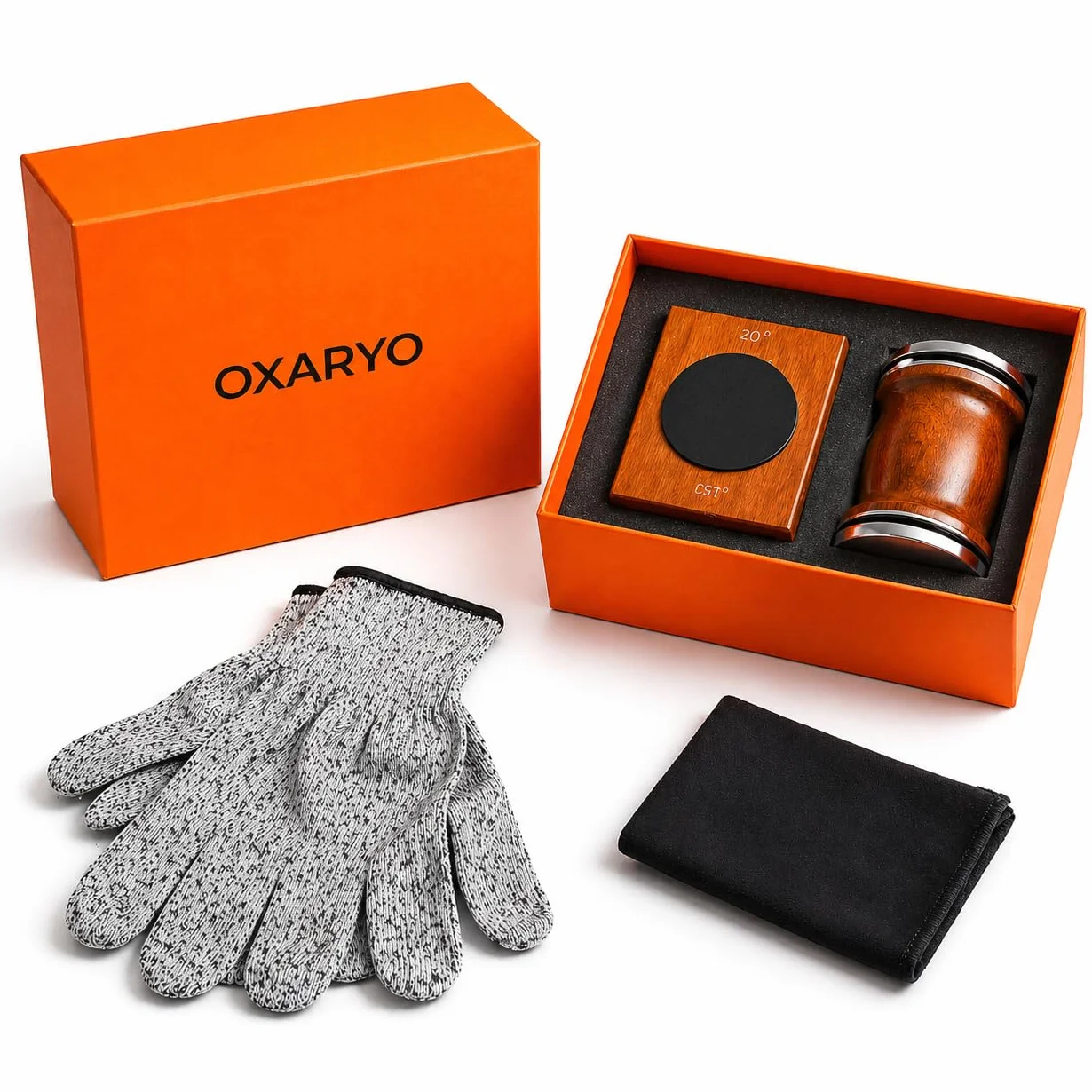 OXARYO Affûteur Couteaux Professionnel Manuel à Rouleau Disque Diamant Acier Inox Angle 15° 20° Bois Premium