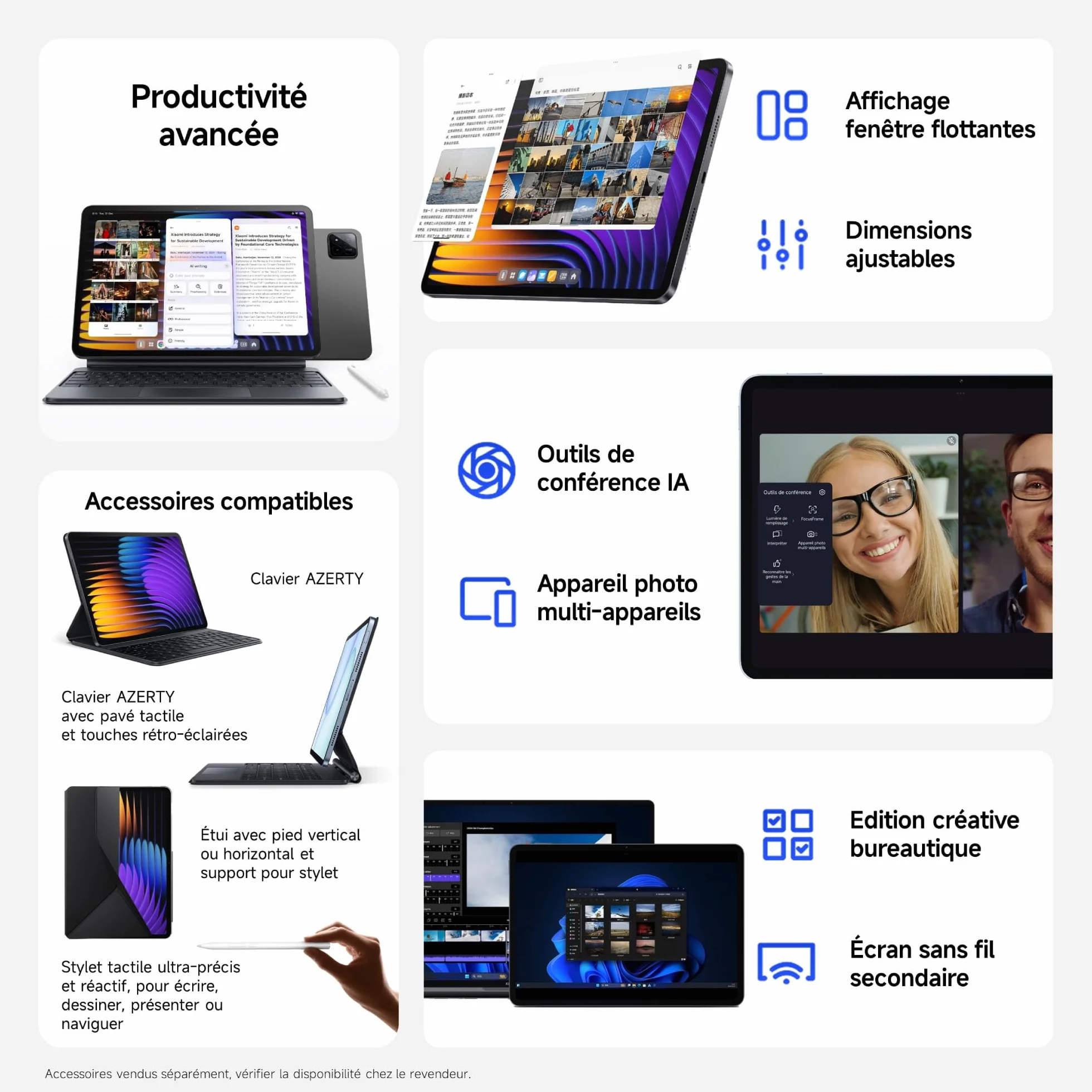 Xiaomi Pad 7 Pro, tablet 11,2", 8 256G + oficjalna okładka - bateria 8850 mAh, 67 W, HyperAI - zielony