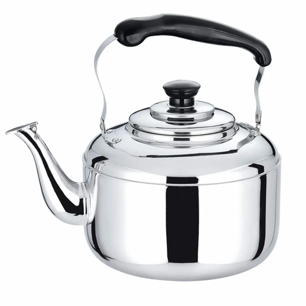 Bouilloire Sifflante En Acier Inoxydable 6L - Capacité Compatible Avec Cuisinières À Induction Et Design Pratique Et Ergonomique