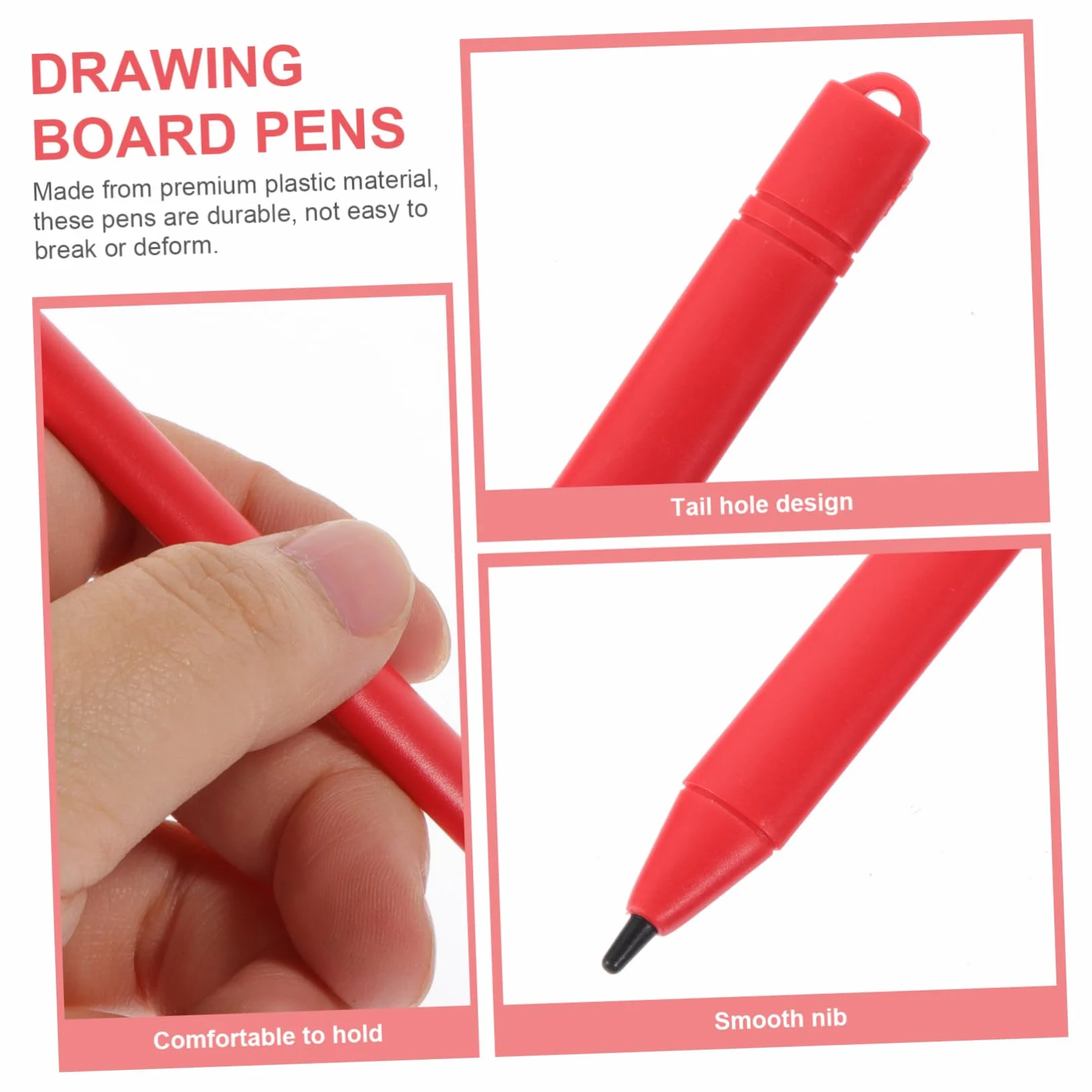 Lot de 6 stylos à dessin pour enfants - Aide à l'écriture épaisse pour peinture et dessin