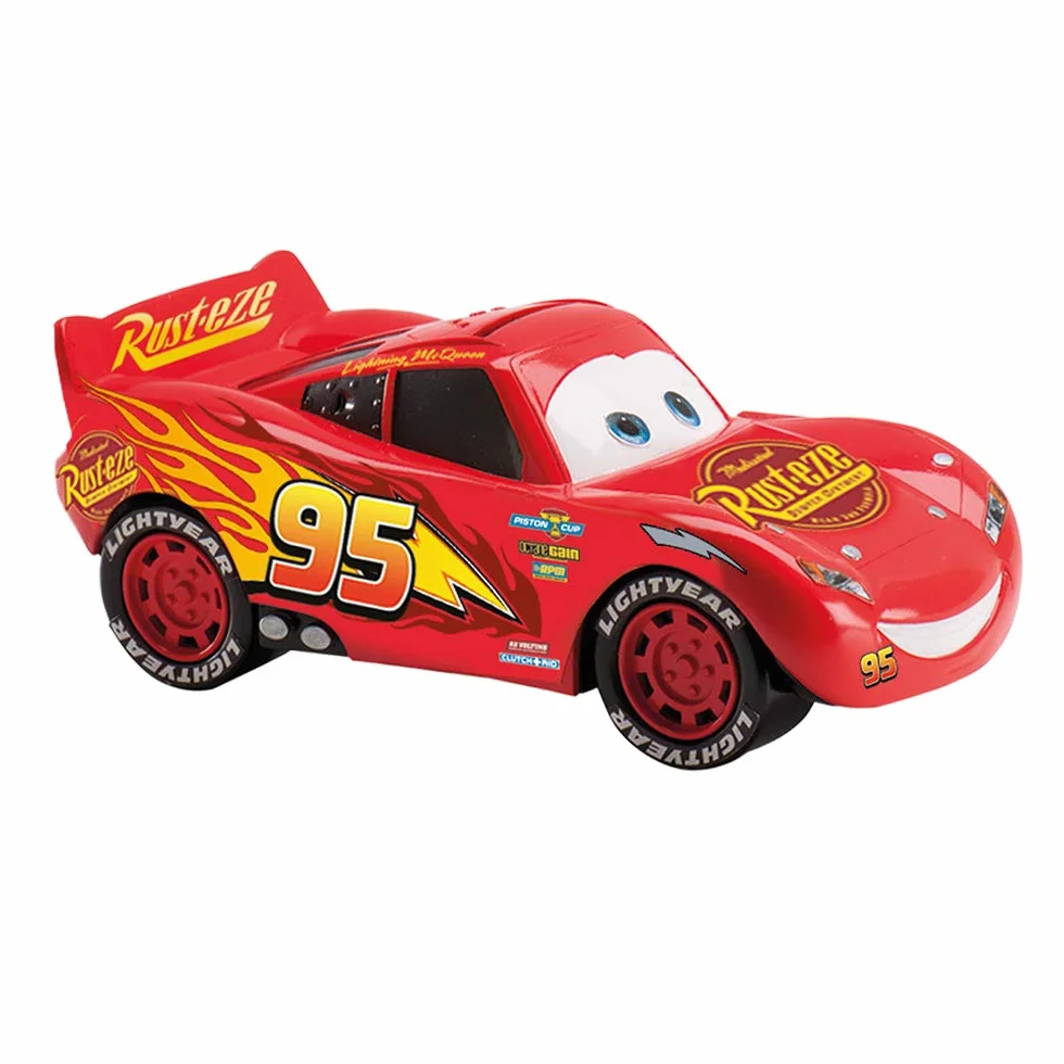 Tirelire enfant Cars plastique Disney 20 cm avec 12 billets azyme