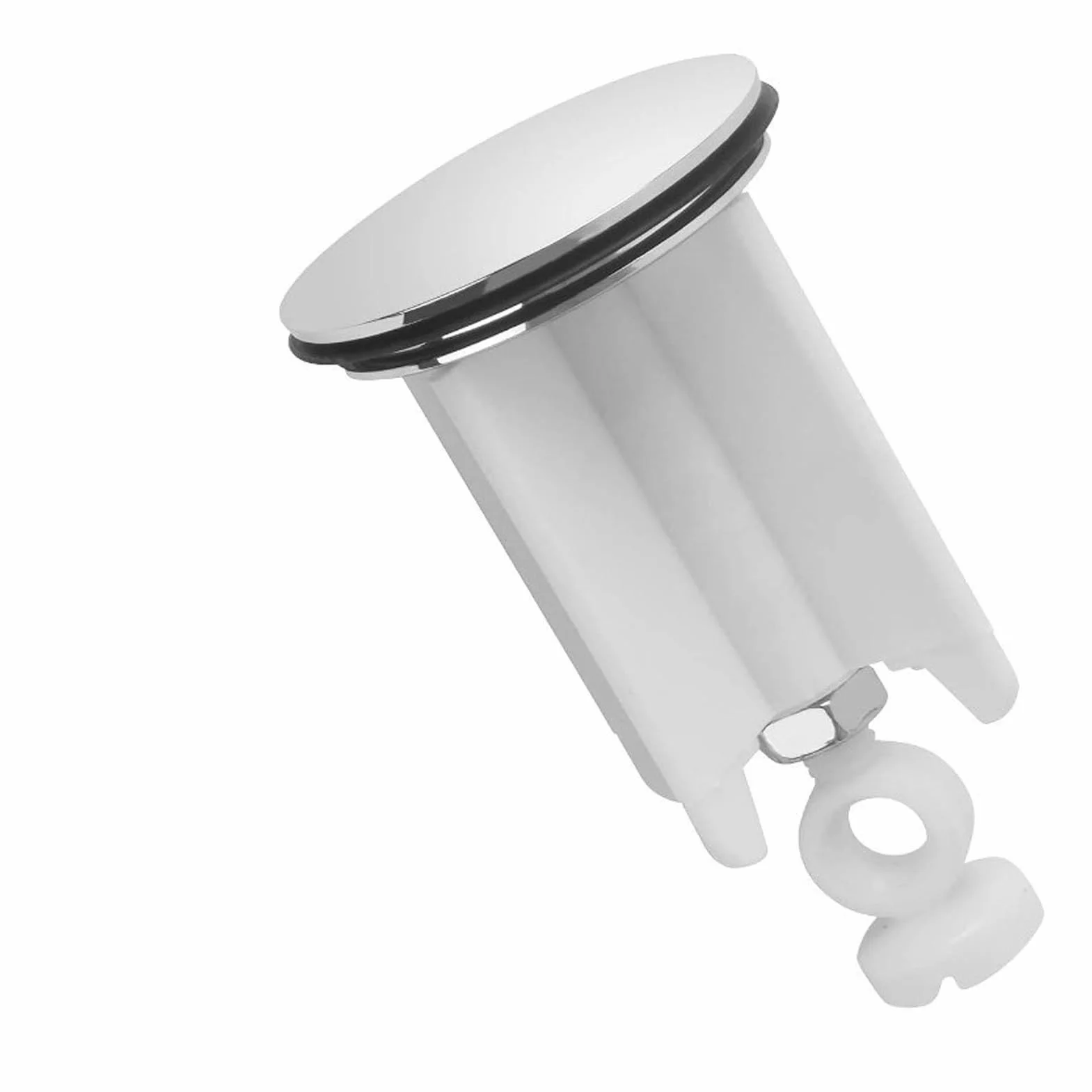 Bouchon De Lavabo Pop-up 40 Mm Universel Finition Chromée Hauteur Ajustable