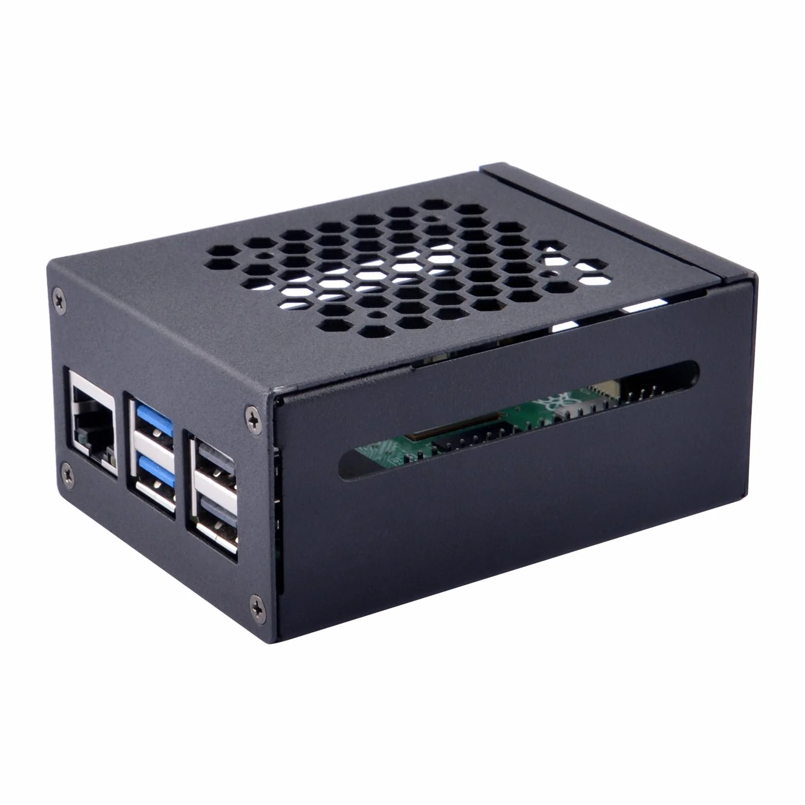 GeeekPi Metalowa obudowa do Raspberry Pi 5, obsługa PCIe M.2 NVMe SSD Shield Top X1001 / X1003 / X1000 / N04 / N05 i Raspberry Pi 5 Active Cooler