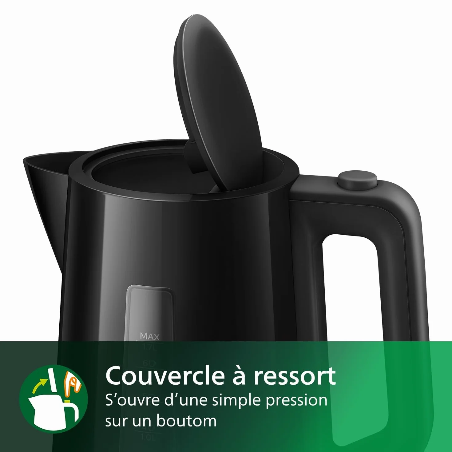 Philips Series 3000 Bouilloire 1,7 l HD9318/20 Noir