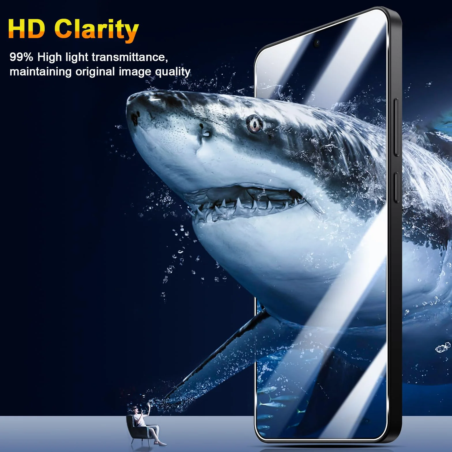 QULLOO Ochraniacz ekranu do Xiaomi Poco X7 Pro 5G, zestaw 3 ochraniaczy ekranu z 3 osłonami aparatu, szkło hartowane o twardości 9H, przezroczyste szkło ochronne HD, folia odporna na zarysowania