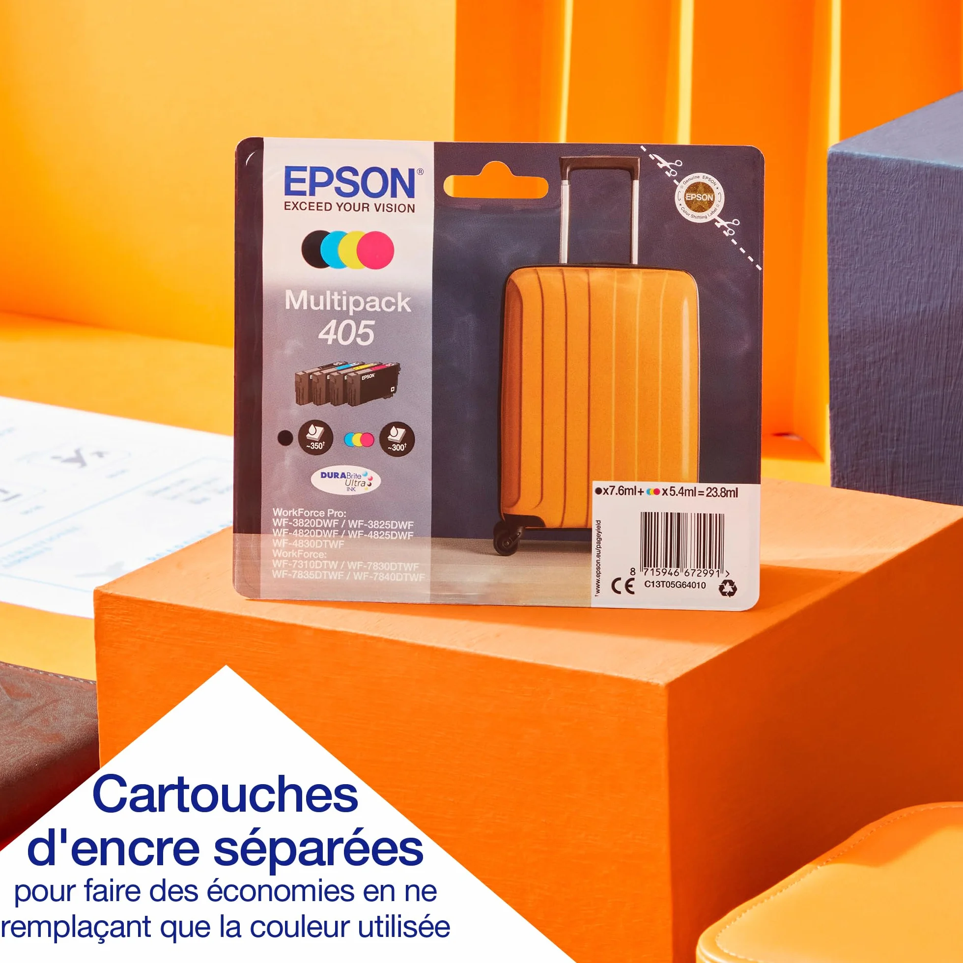 Epson WorkForce WF-7310DTW Imprimante recto verso A3+ Jet d'encre couleur Wifi Direct Ethernet