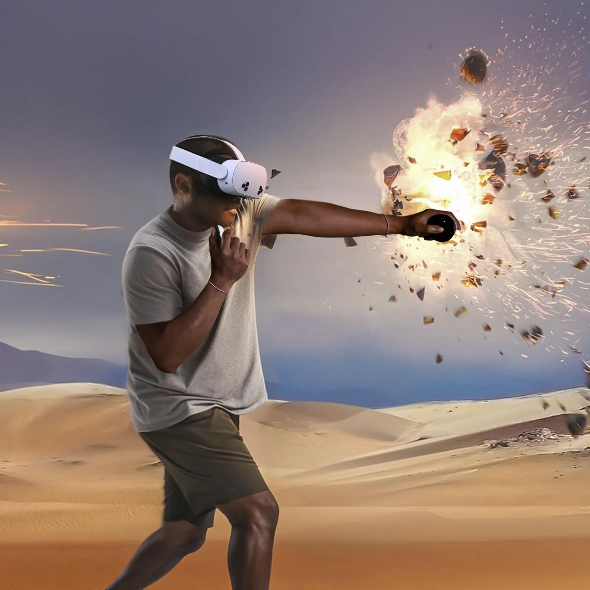 AMVR Silikonowe etui na twarz, kompatybilne z akcesoriami Meta/Oculus Quest 3S (czarne)
