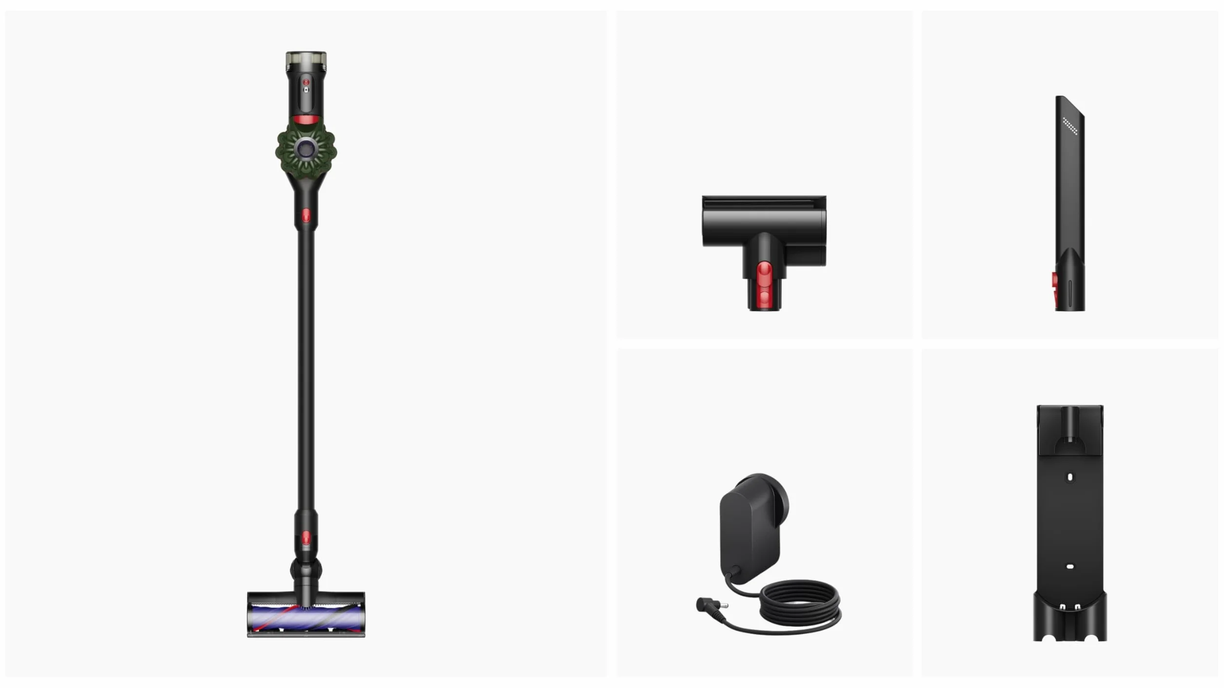 Dyson V8 Cyclone Aspirateur Balai sans Fil – 150 AW, 60 Min d’autonomie, Brosse Motorbar Auto-démêlante, Accessoires Combines