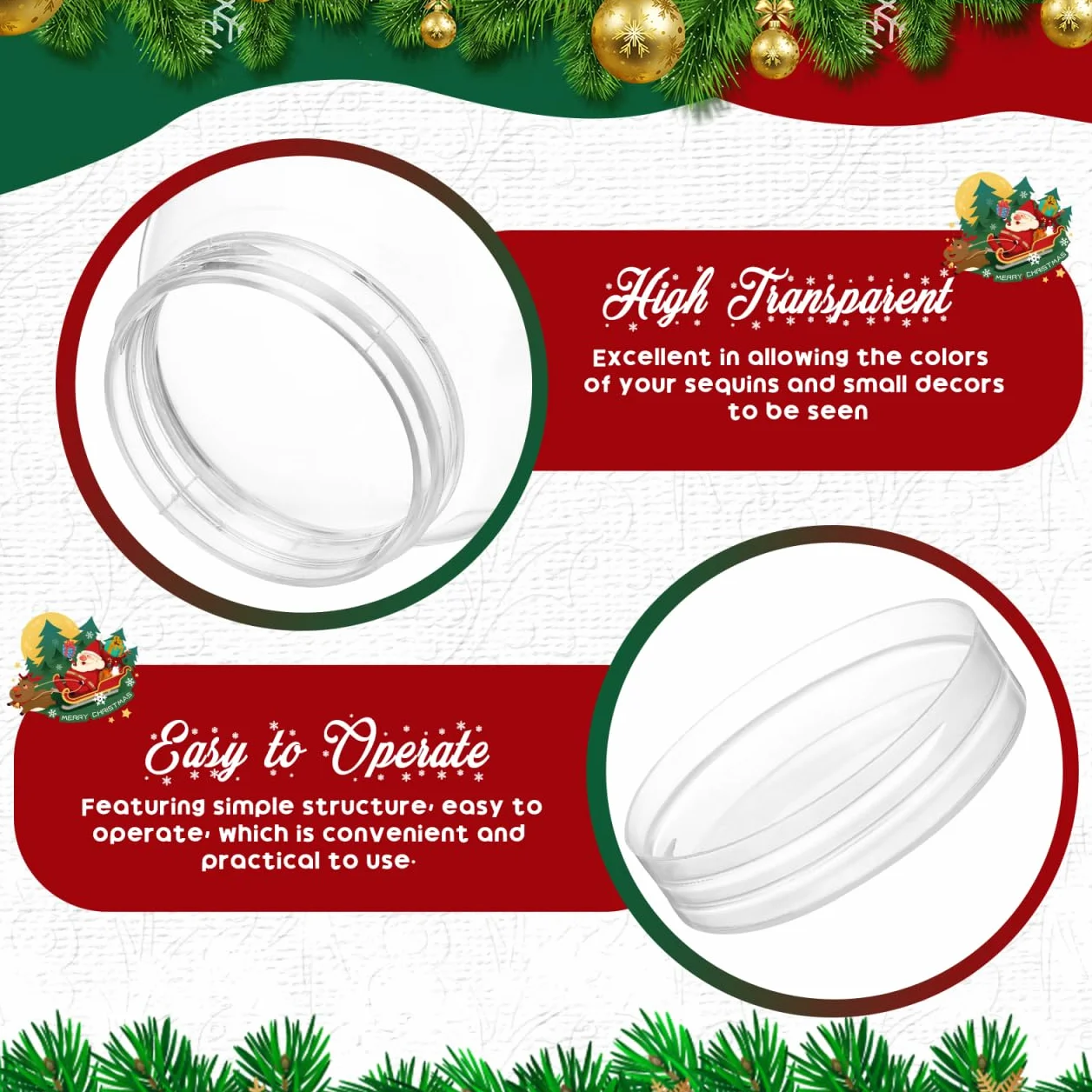 Amosfun Lot de 10 Boules À Neige Transparentes Rondes en Plastique 8.7Cm pour Bricolage De NoëL DéCoration Personnalisable avec Surface Lisse Et Facile À Nettoyer