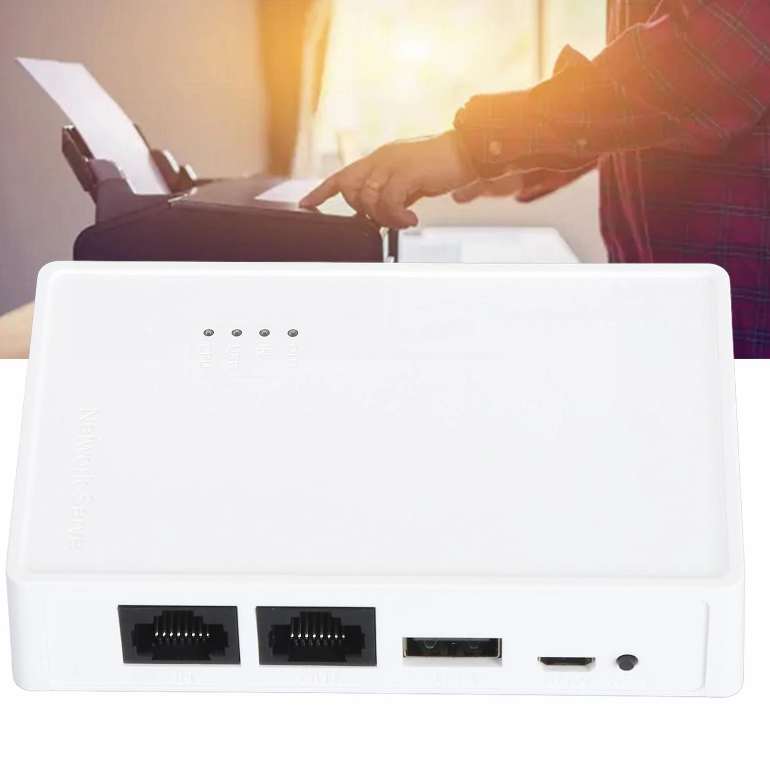 Serveur d'impression sans fil USB 2.0 480 Mbps LAN 10/100 Mbps pour Mac
