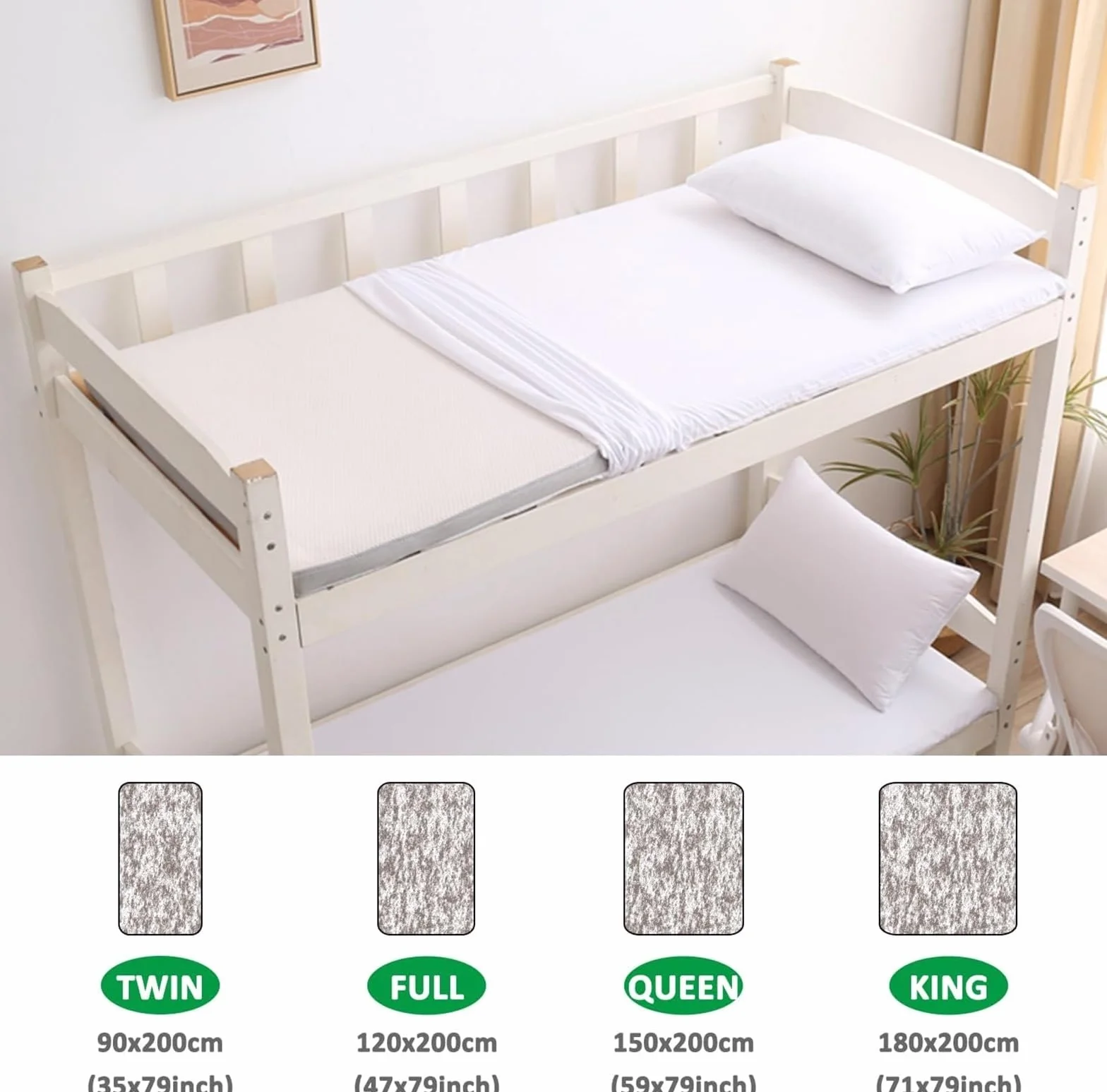 Housse pour matelas futon japonais traditionnel Lavable avec fermeture éclair King size 180 x 200 cm Rouge