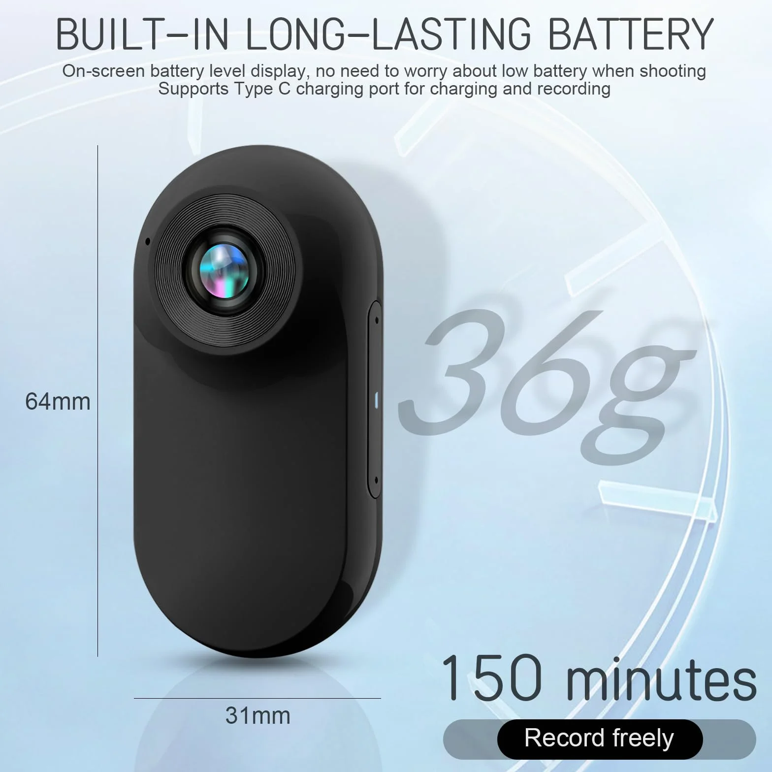 Kamera sportowa 360°, mini kamera Action Cam1080p i 32 GB pamięci na kask, magnetyczna kieszonkowa kamera na kciuk, kamera do jazdy na motocyklu, mini kamera sportowa z ekranem