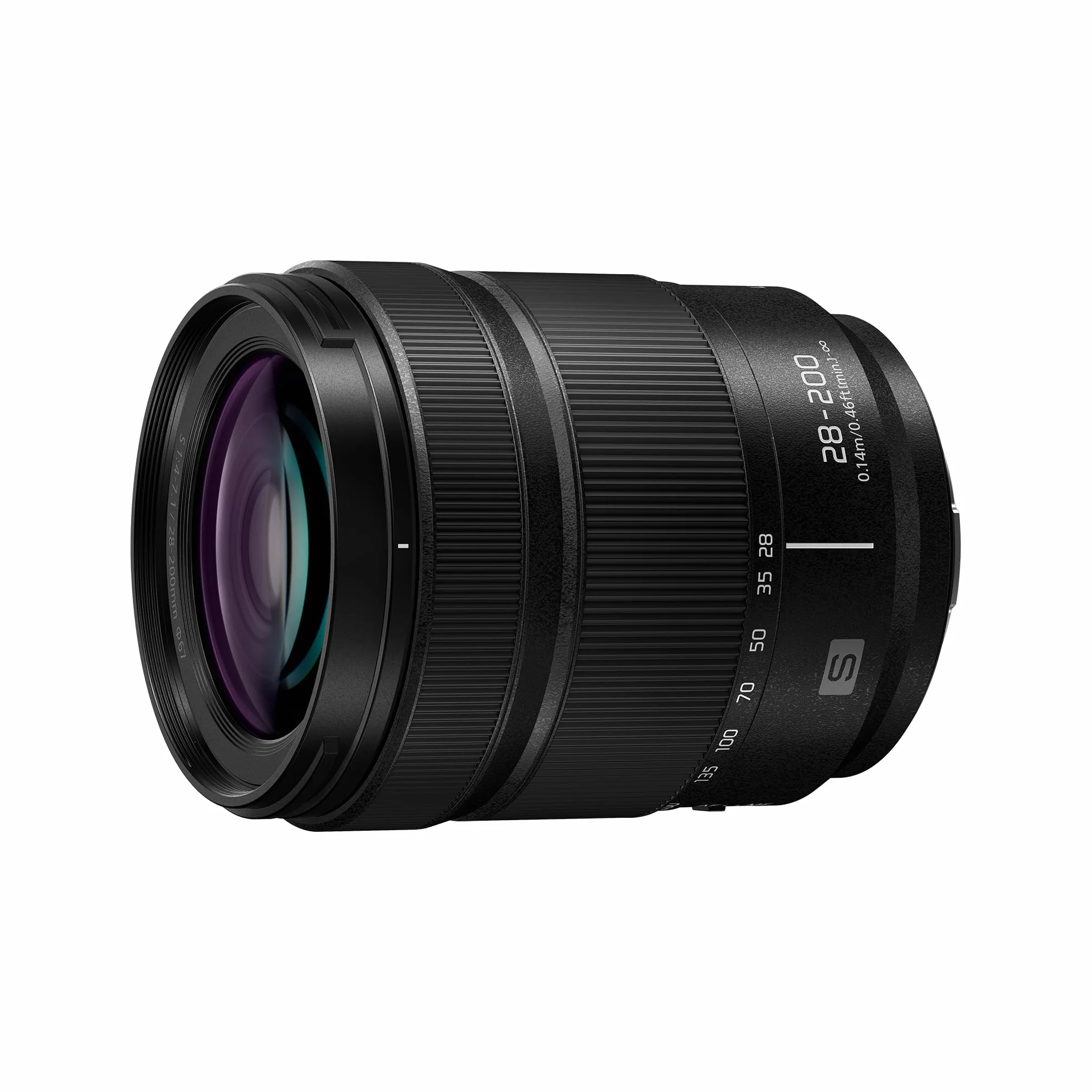 Panasonic Lumix S-R28200E 28-200mm F4.0-7.1 Obiektyw Makro, Obiektyw Pełnoklatkowy, Szeroki i Długi Obiektyw Zmiennoogniskowy, Dual IS 2, Odporny na Kurz, Zachlapanie i Mróz, do Filmów 4K, Czarny