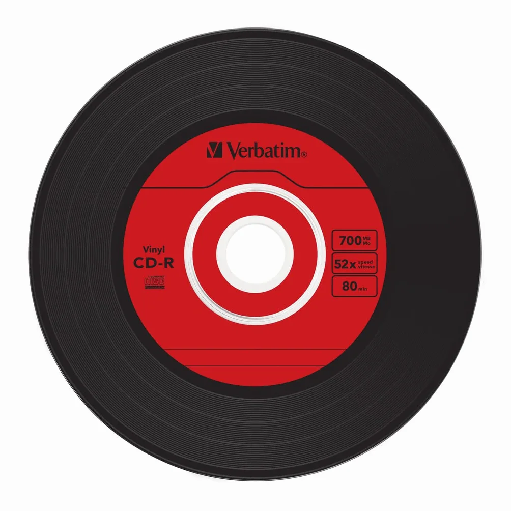 Verbatim Data Vinyl CD-R 700 Mo 52x Boîtier CD étroit