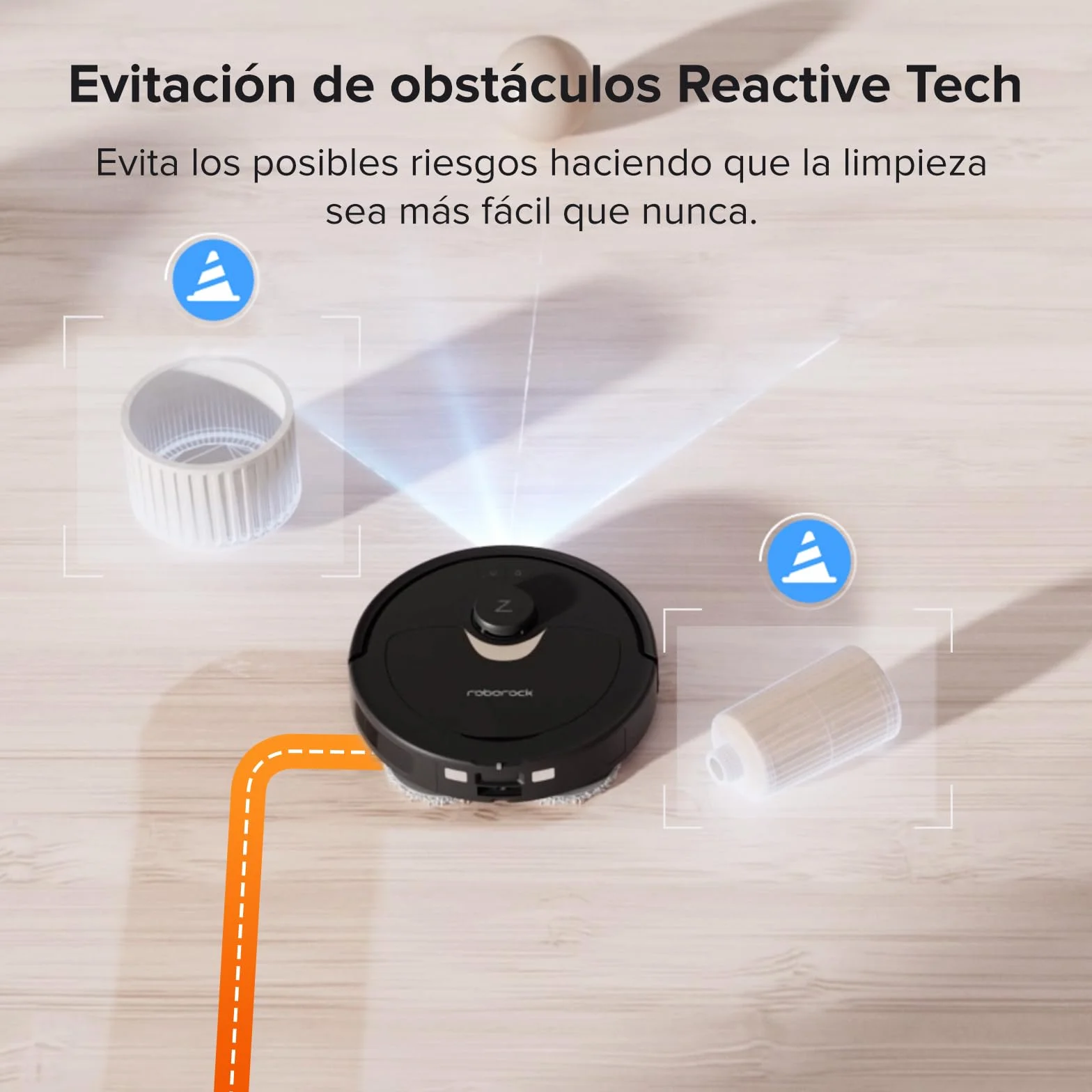 Roborock Qrevo Robot Aspirateur Laveur 5500 Pa Noir (Reconditionné)