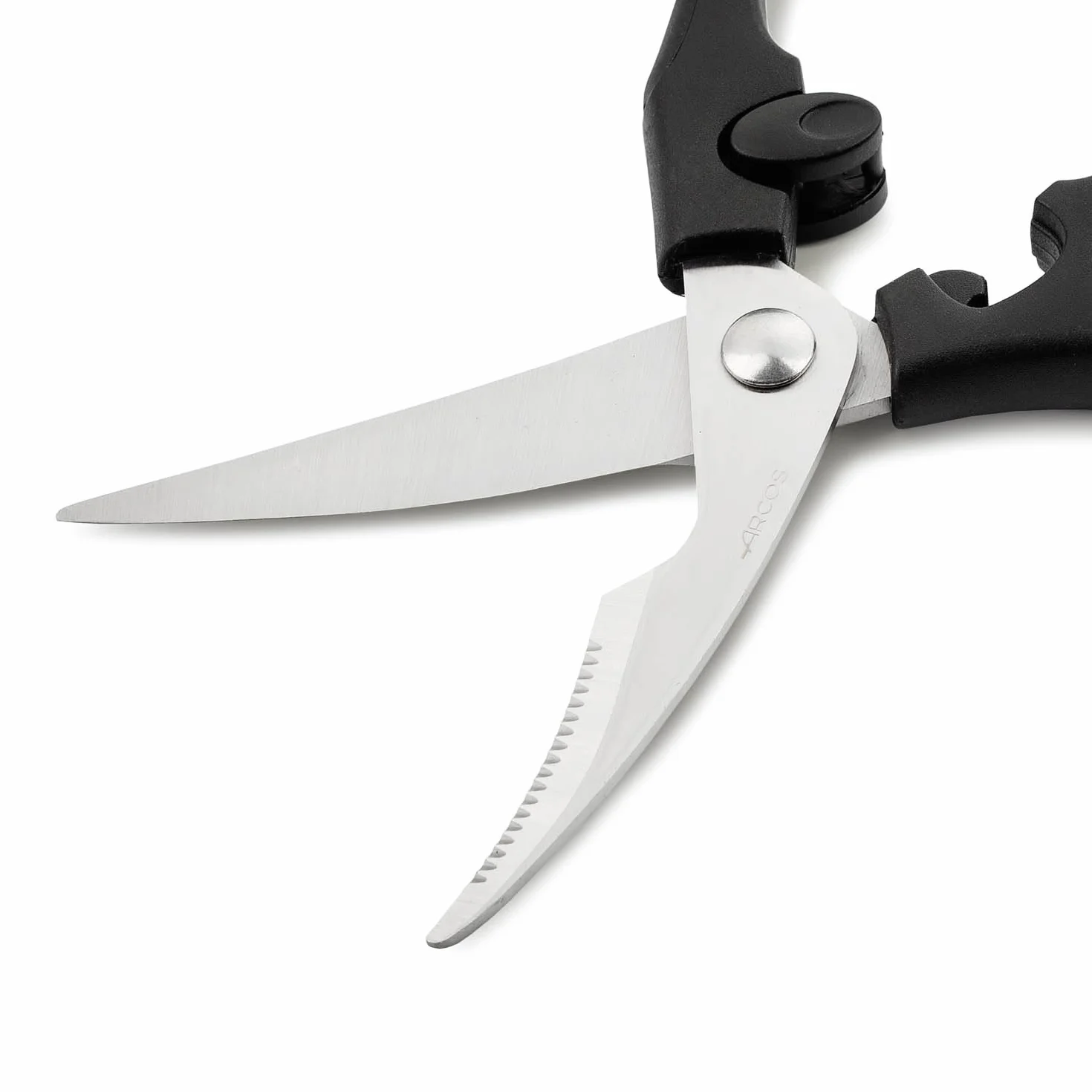 Arcos Series Ecopro Cisailles à volaille Lame en Acier Inoxydable 240 mm Poignée Polypropylène + Élastomère Noir