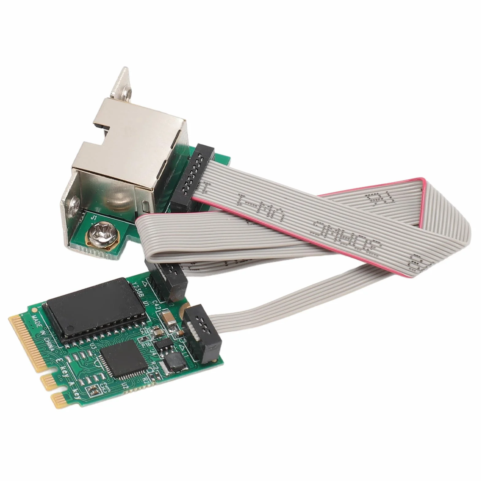 Adapter Ethernet M.2 A E Key 2.5G, Karta Sieciowa RJ45 Gigabit Ethernet RTL8125B, dla Systemu 7/8/8.1/10, Serwer 2008/2012/2016, dla Systemu Linux