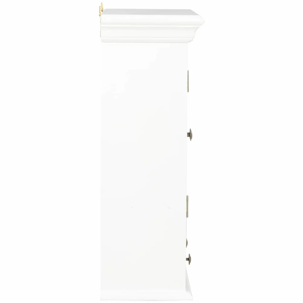 vidaXL Armoire Murale Rangement Stockage Meuble de Salle de Bain Armoire de Toilettes Murale Salon Cuisine Maison 2 Portes Etagère Bois d'ingénierie