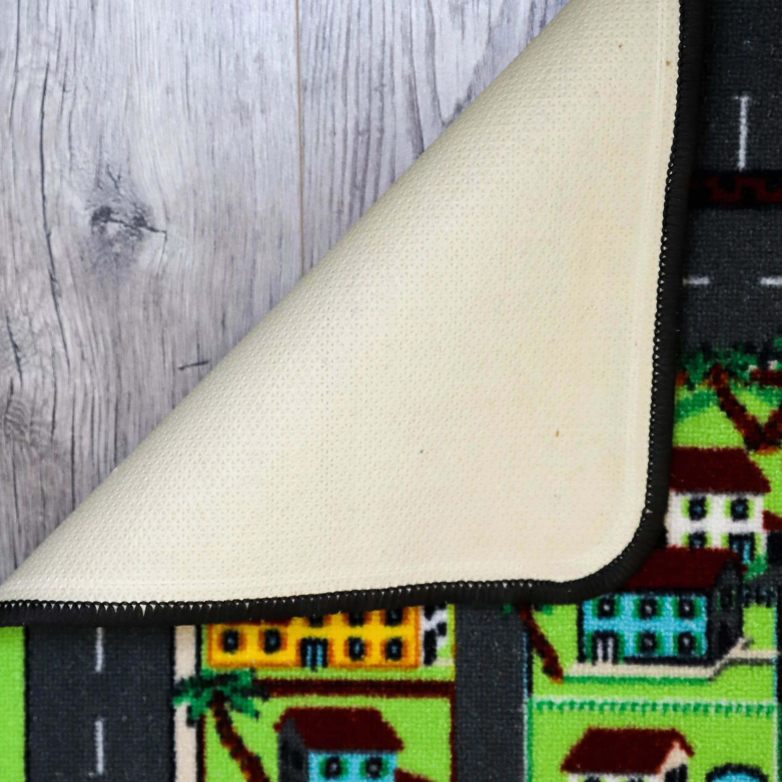 Tapis Enfant Routes dans la Ville 130x200cm antidérapant Ourlet CE