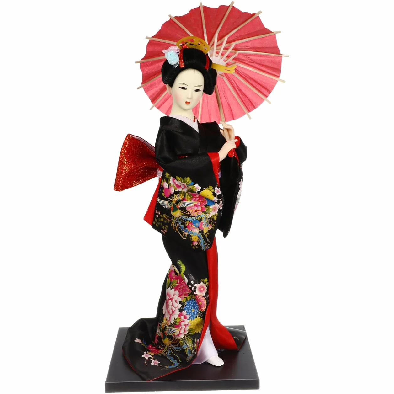 Poupée japonaise geisha kimono style traditionnel - Figurine asiatique de collection maison restaurant décoration fête