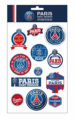PSG Autocollant Pop-Up 1 Planche A5 Papier Multicolore 14 x 25 x 1 cm 12 Pièces