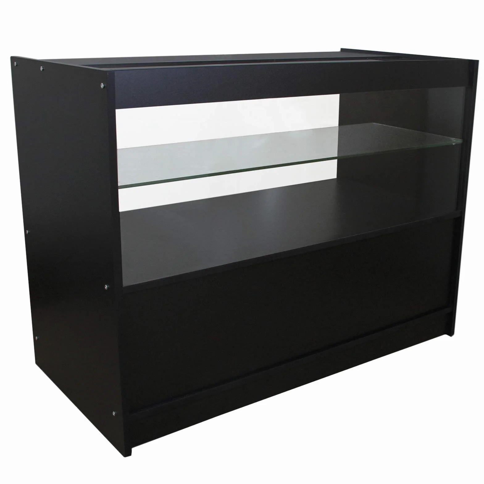 Monstershop Gemini Shop Les Comptoirs de Vente au Détail Verre Showcase Cabinet Écran Noir