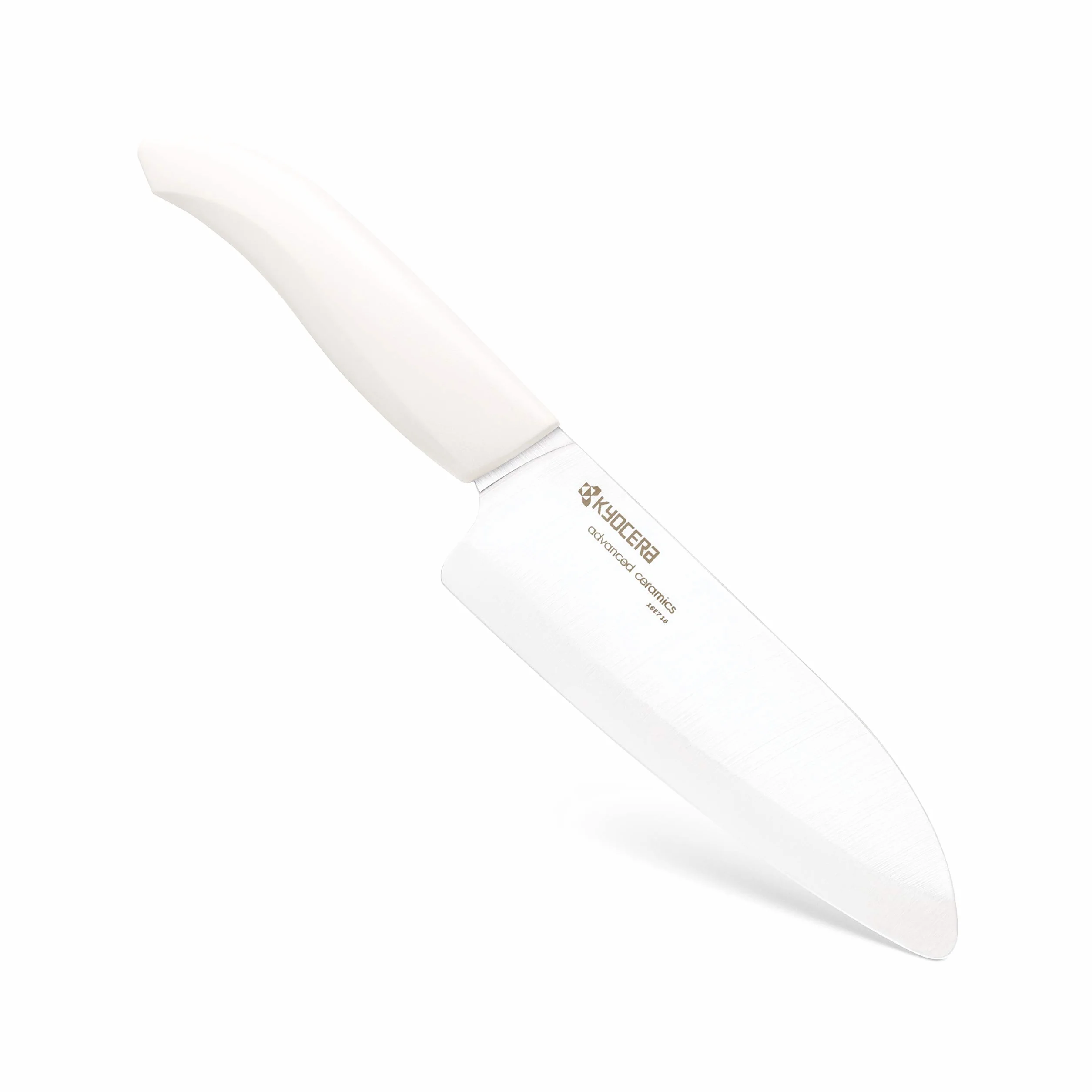 Kyocera FK-140-WH WH Couteau du Chef Manche Ergonomique Blanc / Lame Céramique Blanc 14 cm